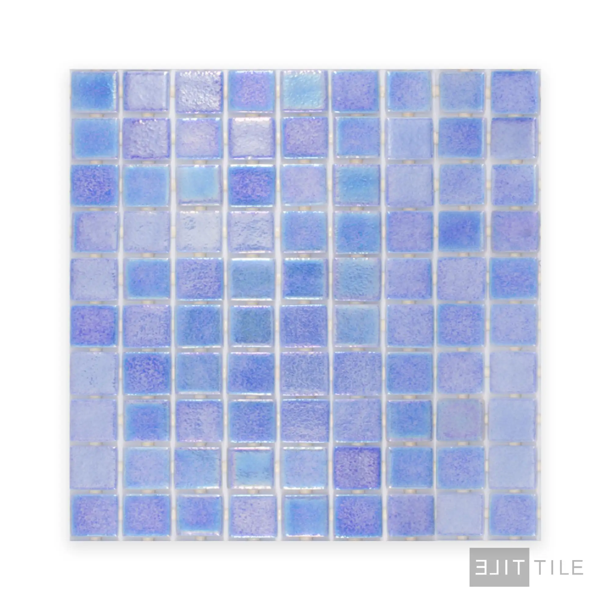Opalescent Pool Rated Square Glass Mosaic 12X18 Cielo Azul Glossy - Image 3