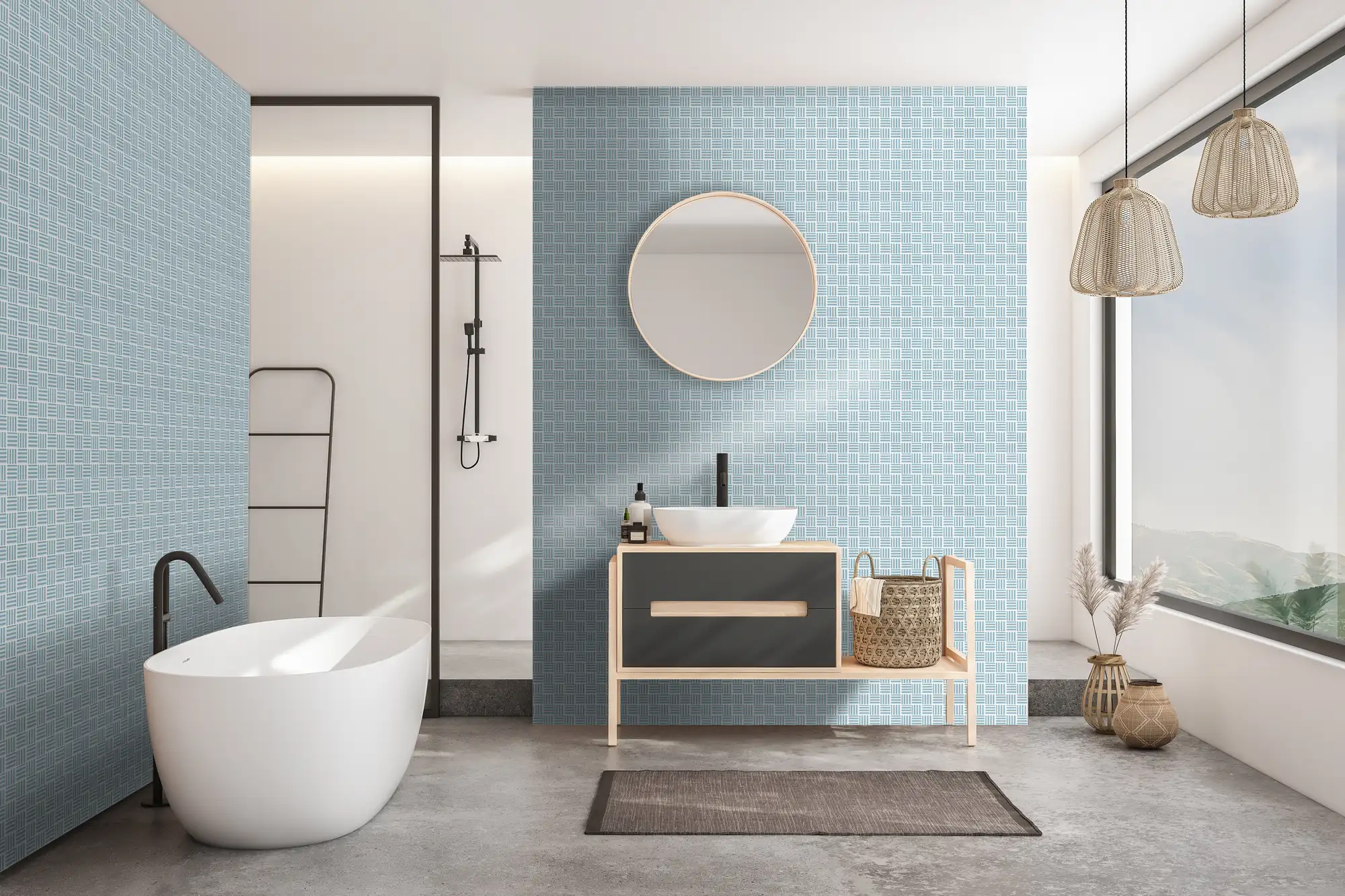 Icon Penta Birdart 2X2 Artic Blue Matte - Image 2