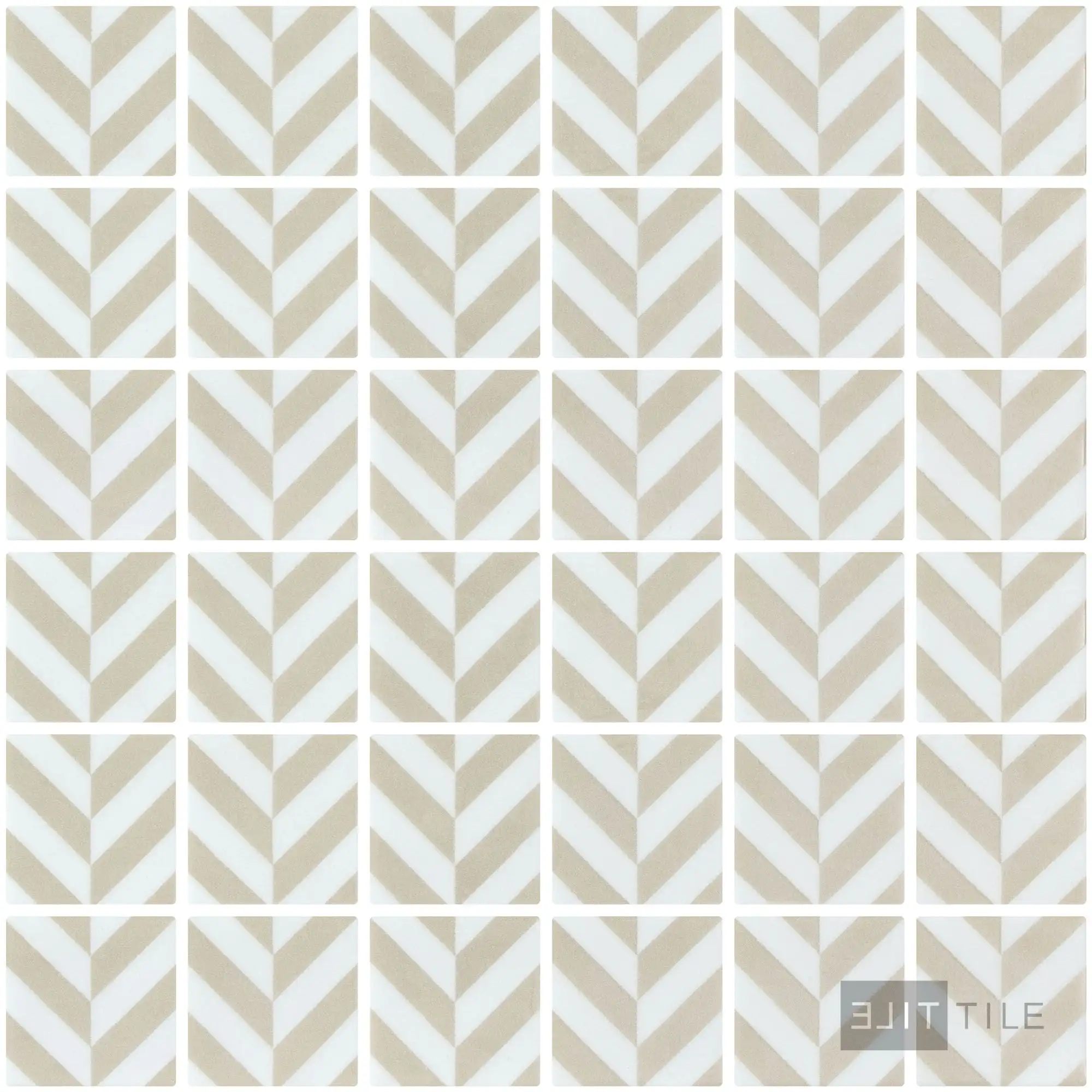 Icon Penta Chevron 2X2 Beige Matte-Gloss