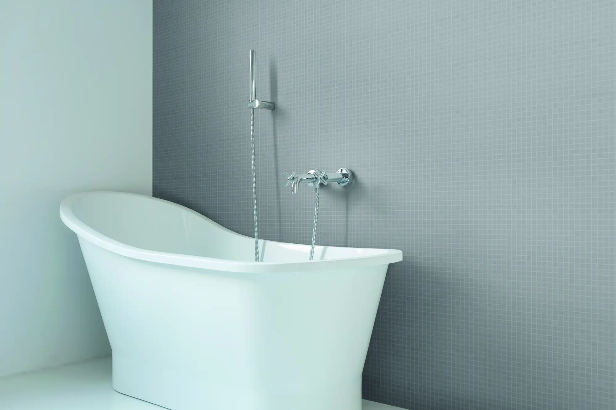 Natureglass Pool Rated Square Glass Mosaic 12X12 Malla Sm Grey Glossy - Image 2