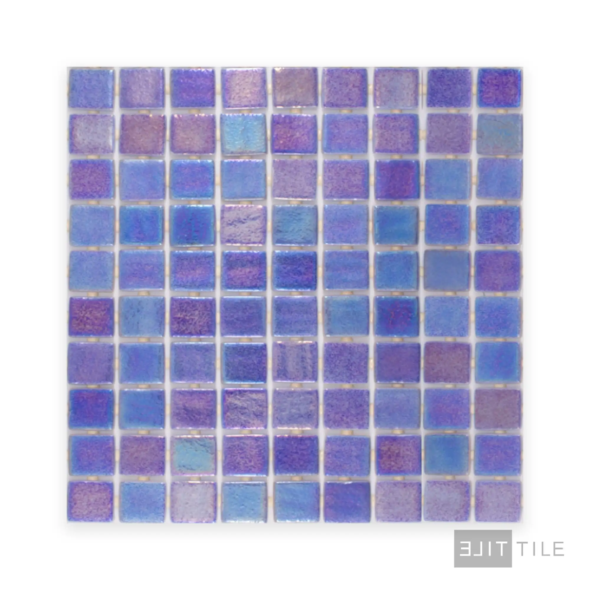Opalescent Pool Rated Square Glass Mosaic 12X18 Marino Azul Glossy - Image 2