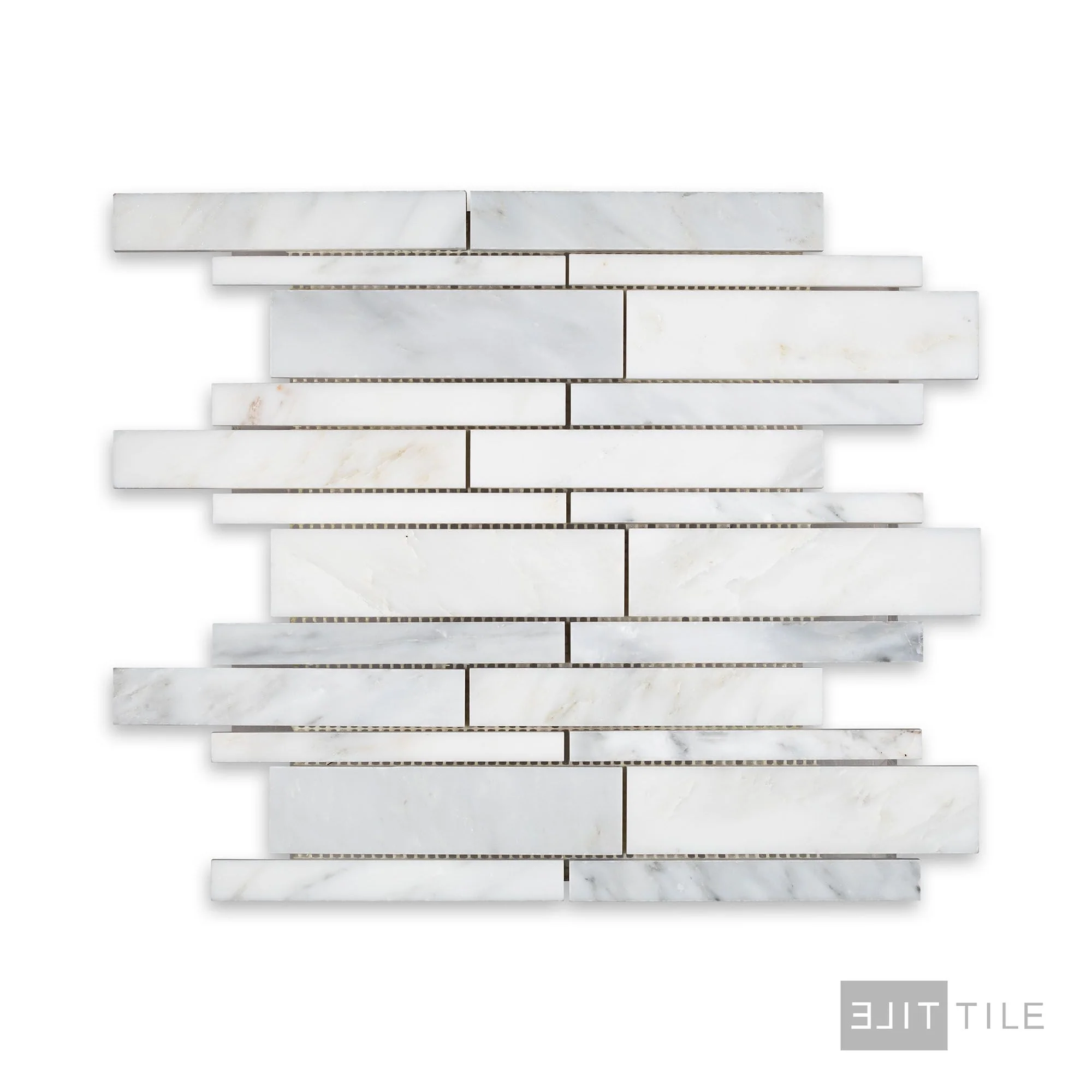 Oriental White Marble Linear Honed Mosaic - Image 3