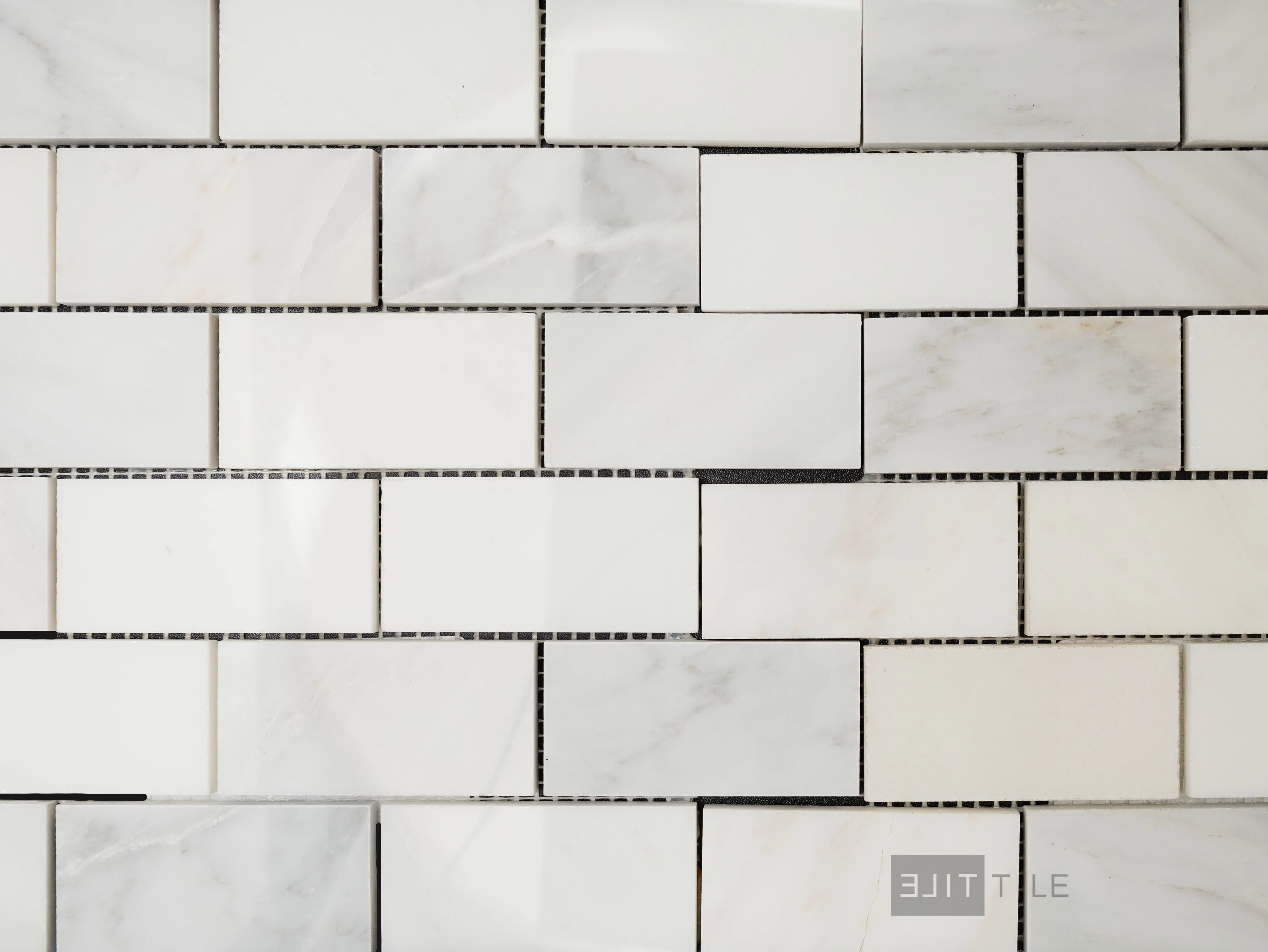 Oriental White Marble 2X4 Brick Polished Mosaic