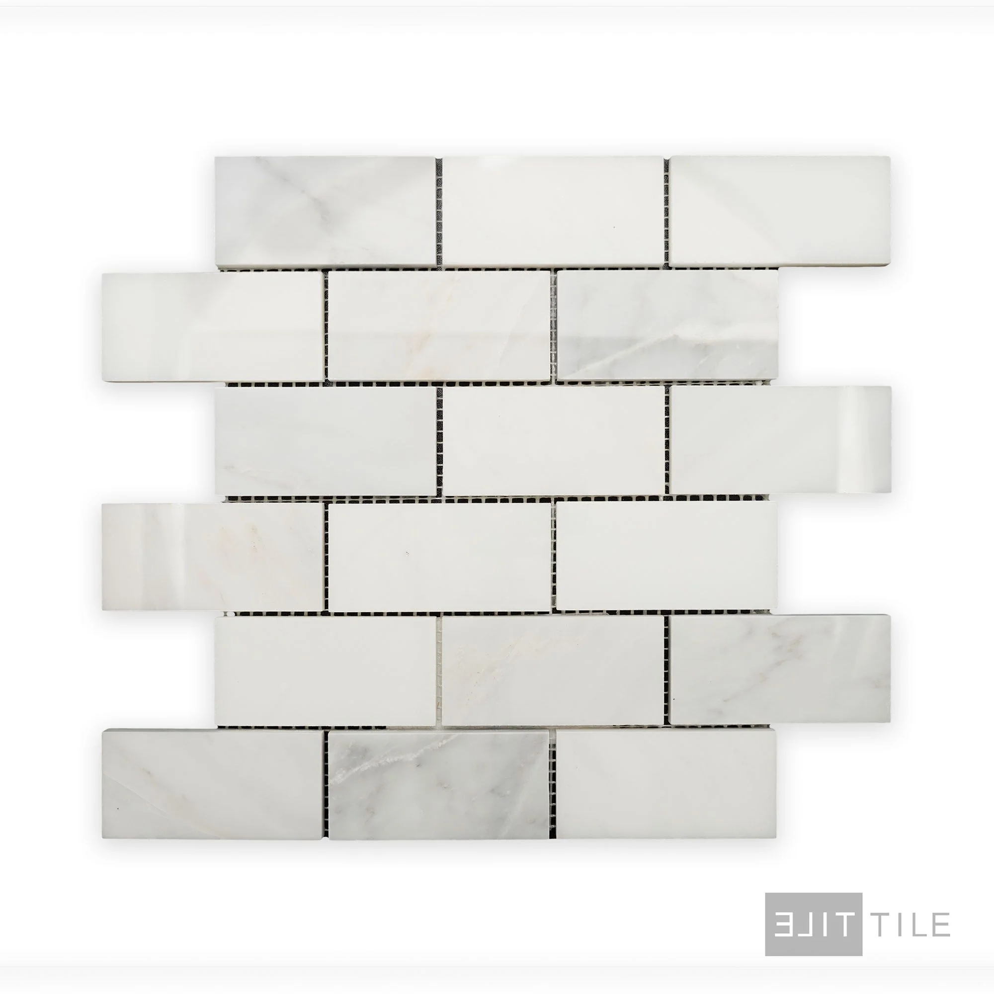 Oriental White Marble 2X4 Brick Polished Mosaic - Image 2