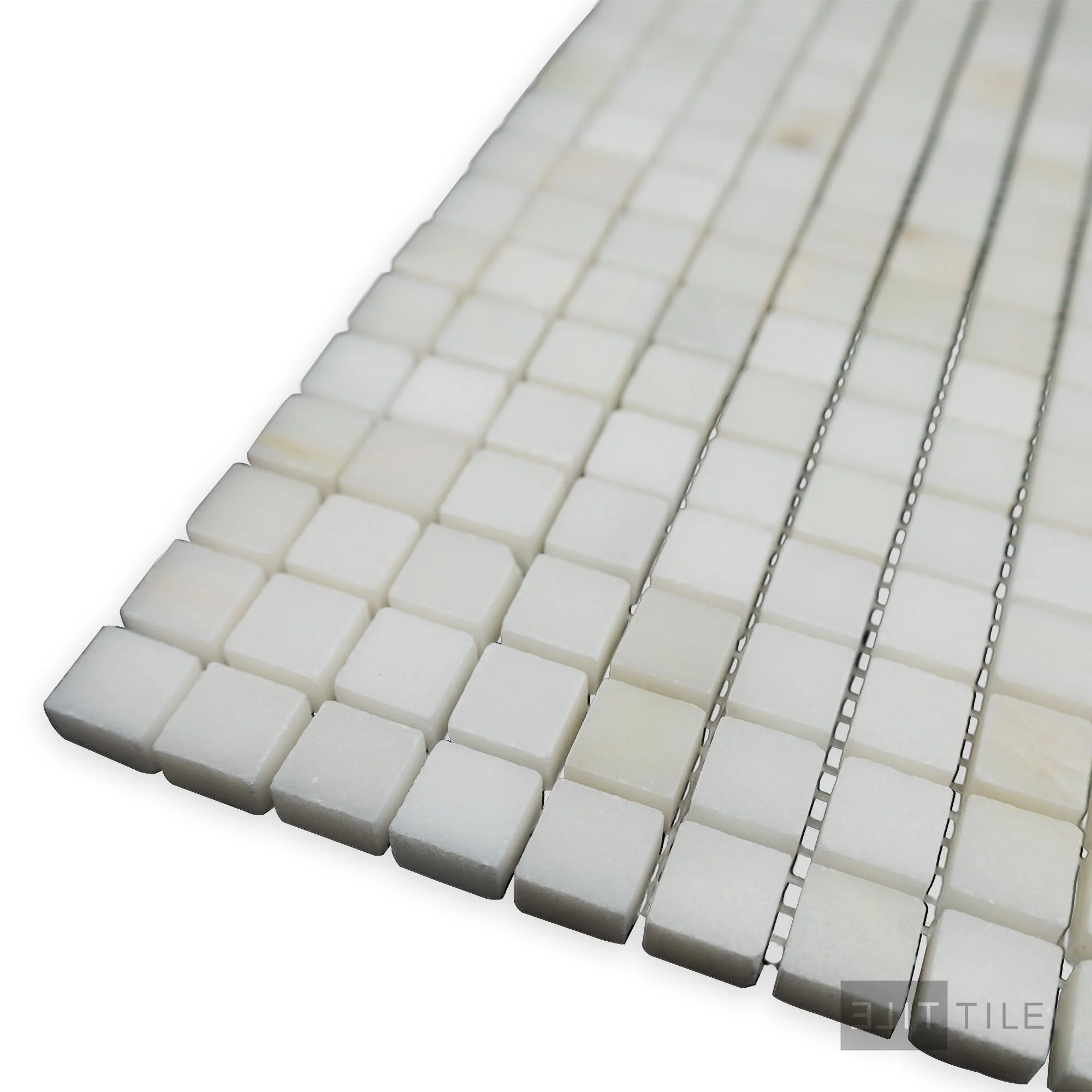 Oriental White Marble 5/8" Square Polished Mosaic - Image 3