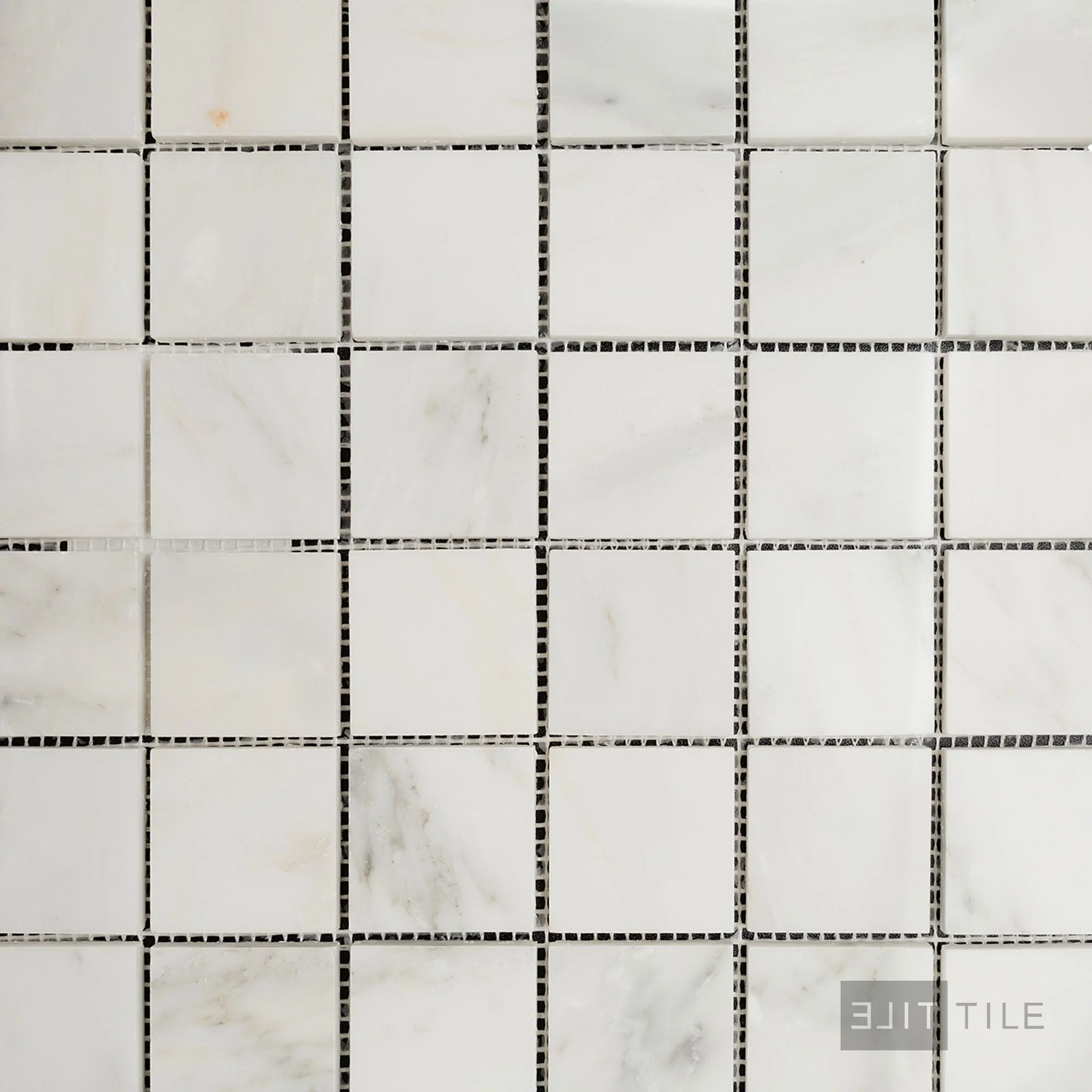 Oriental White Marble 2" Square Polished Mosaic