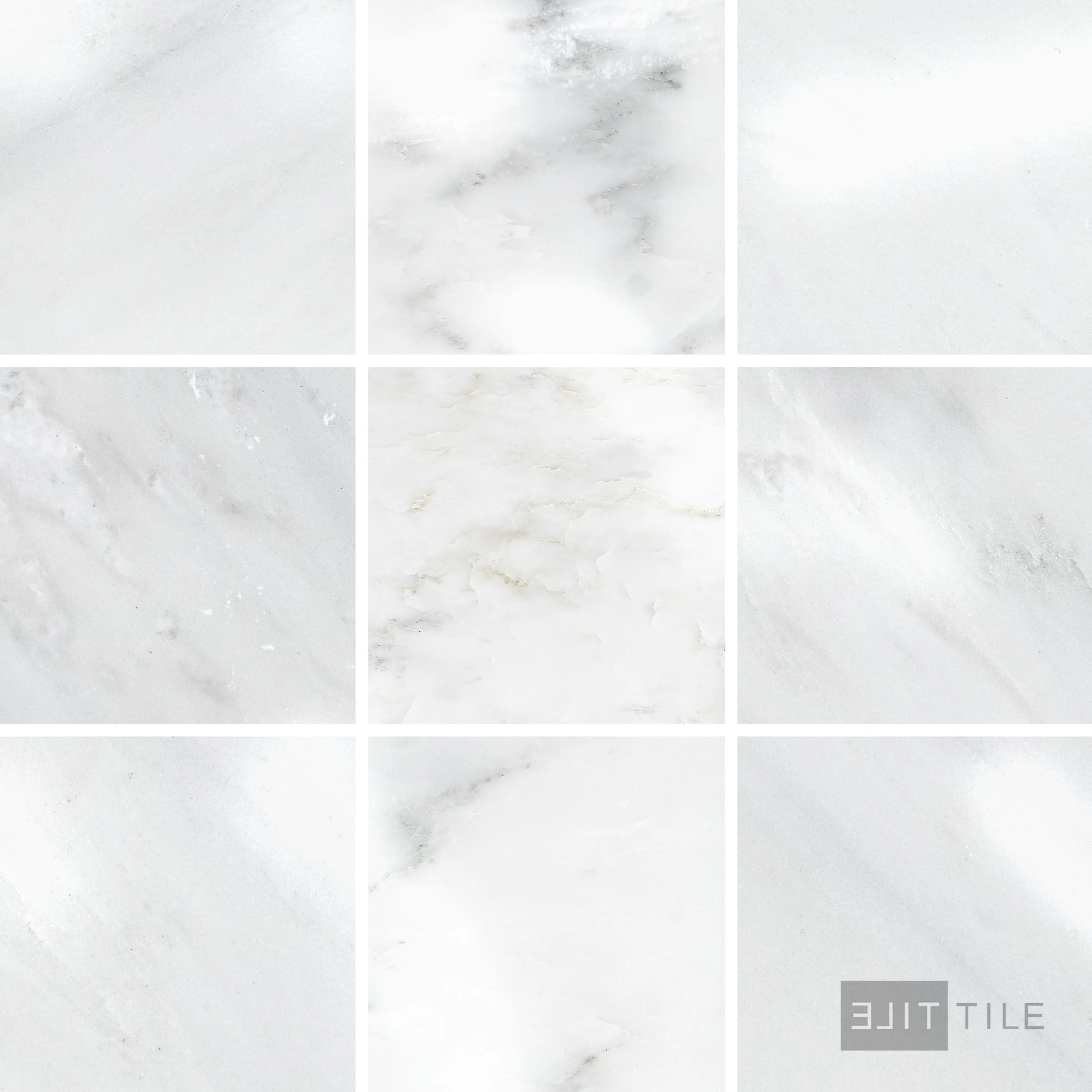 Oriental White Marble 4X4 Polished