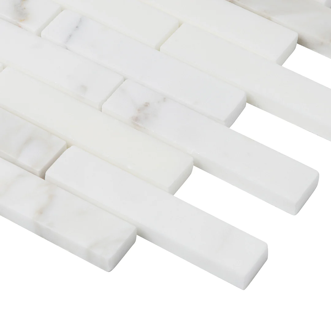 Paradigm Rectangle Mosaic 12X11-1/2 Calacatta Honed - Image 4