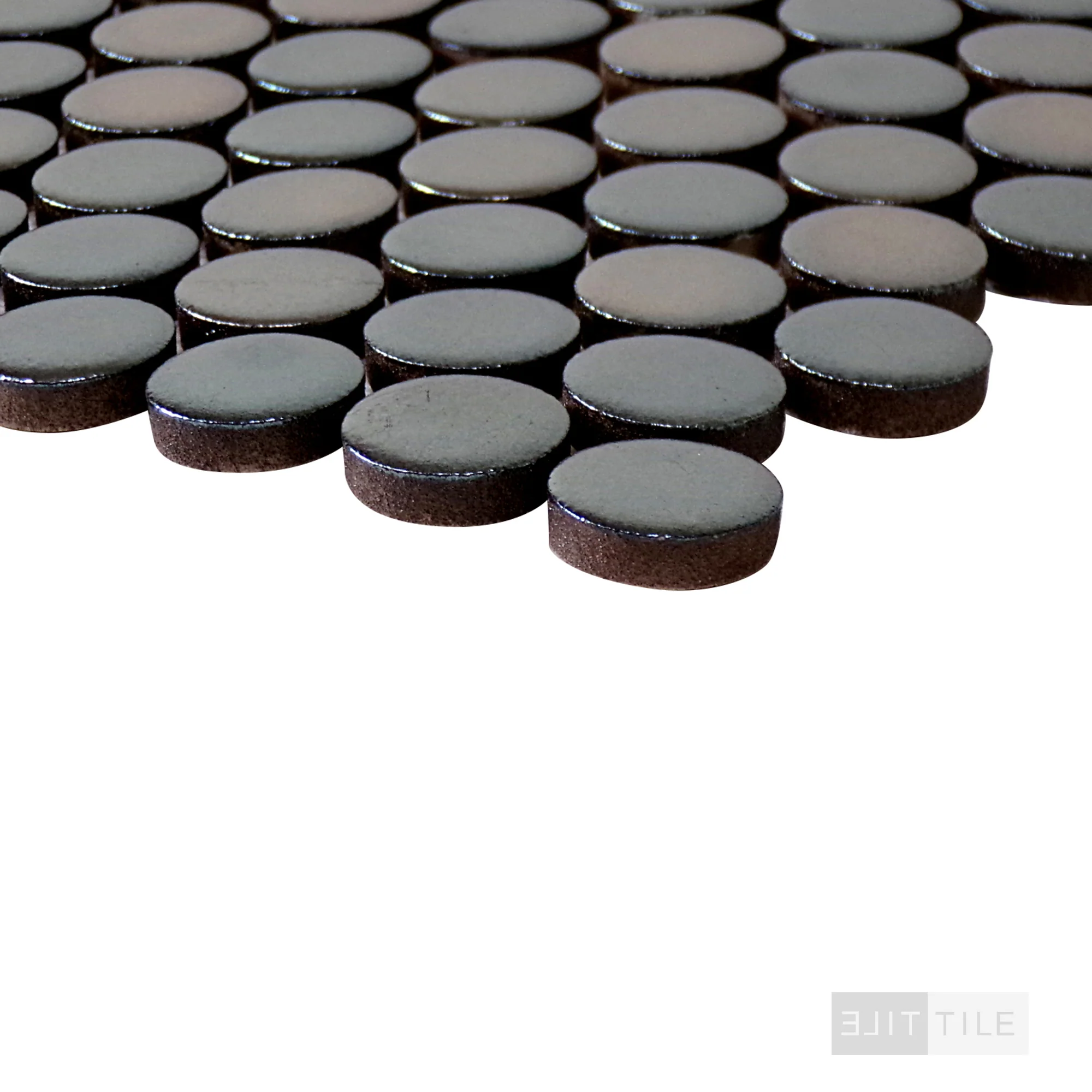 Penny Round Mosaic 11X12 Metallico Glossy - Image 3