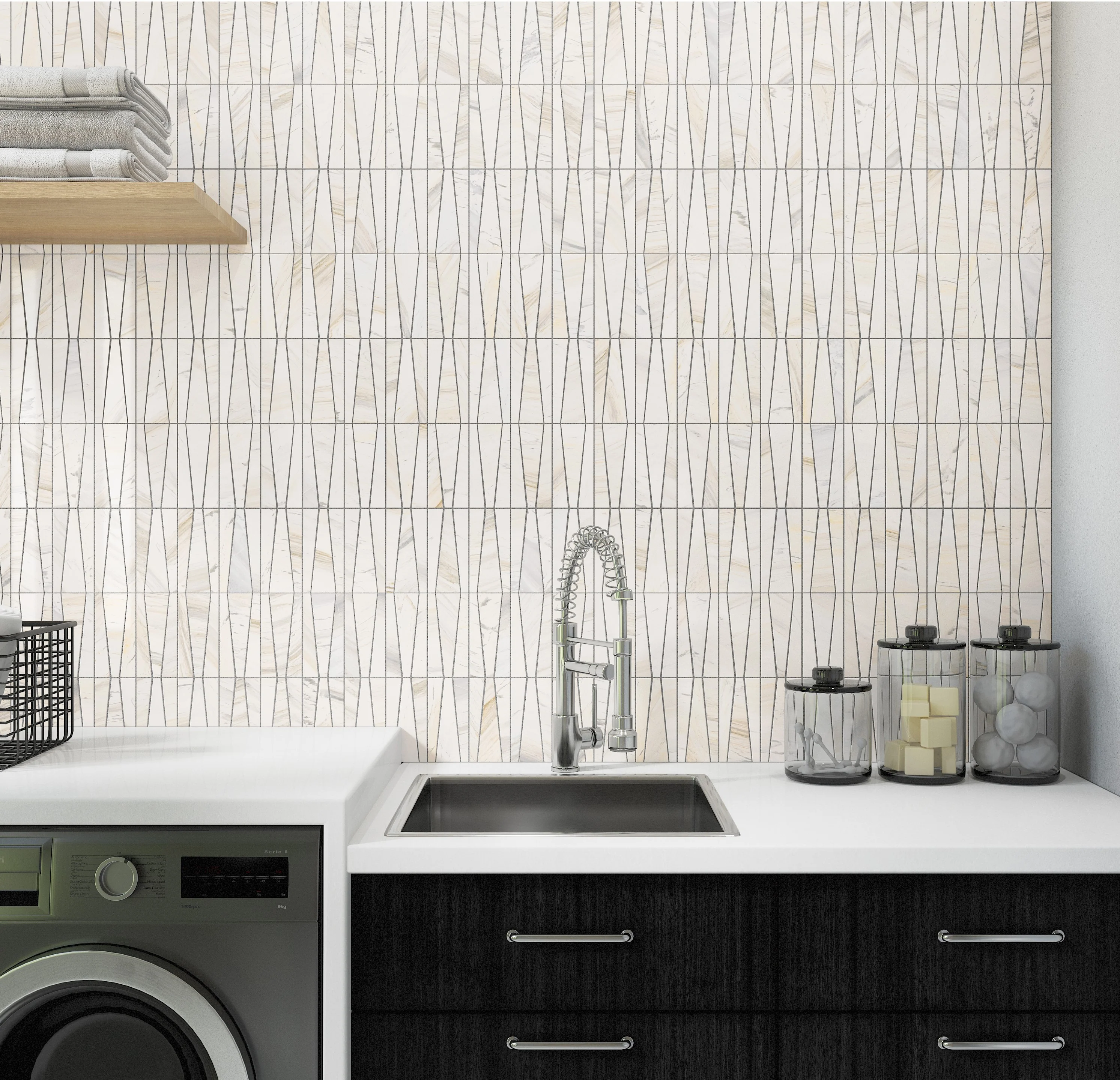Perfit Mosaix 6" Natural Stone Mosaic 18X12 Namaste Honed - Image 2