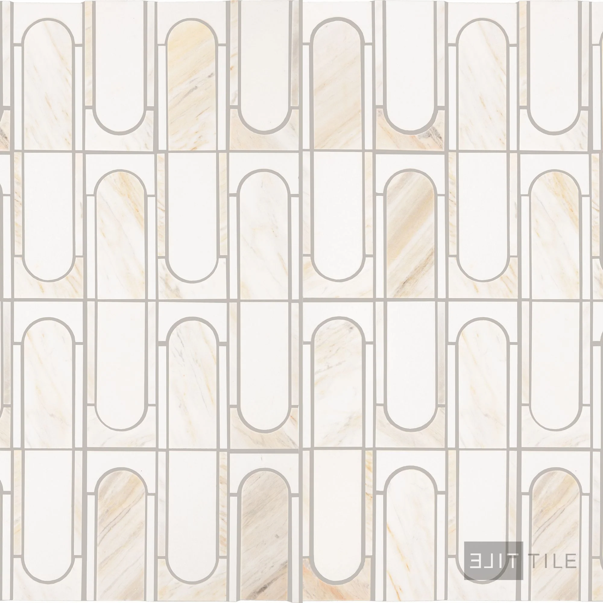 Perfit Mosaix Natural Stone Mosaic Capsule 18X12 Namaste & Thassos Polished
