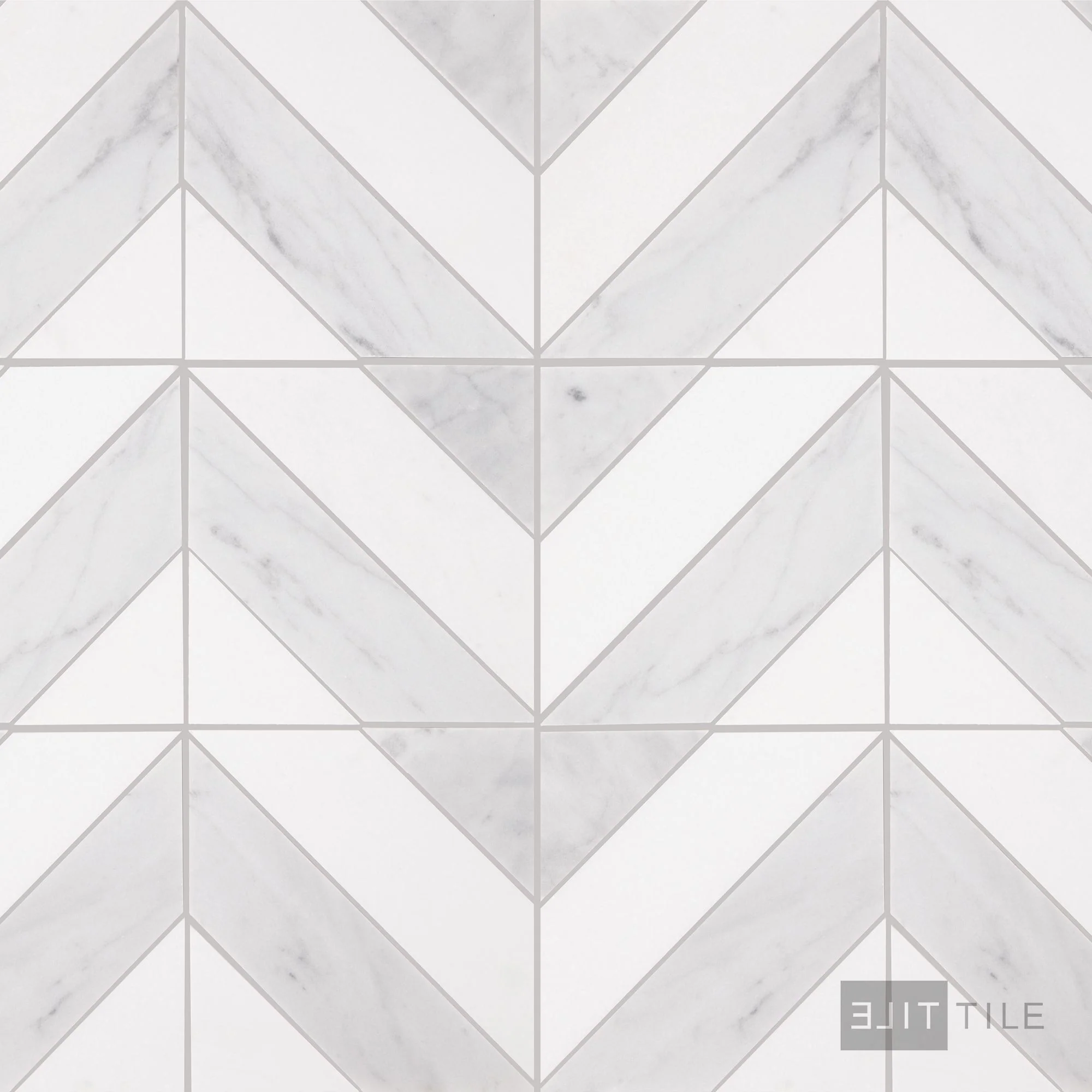 Perfit Mosaix Natural Stone Mosaic 18X12 Saran White & Thassos Honed