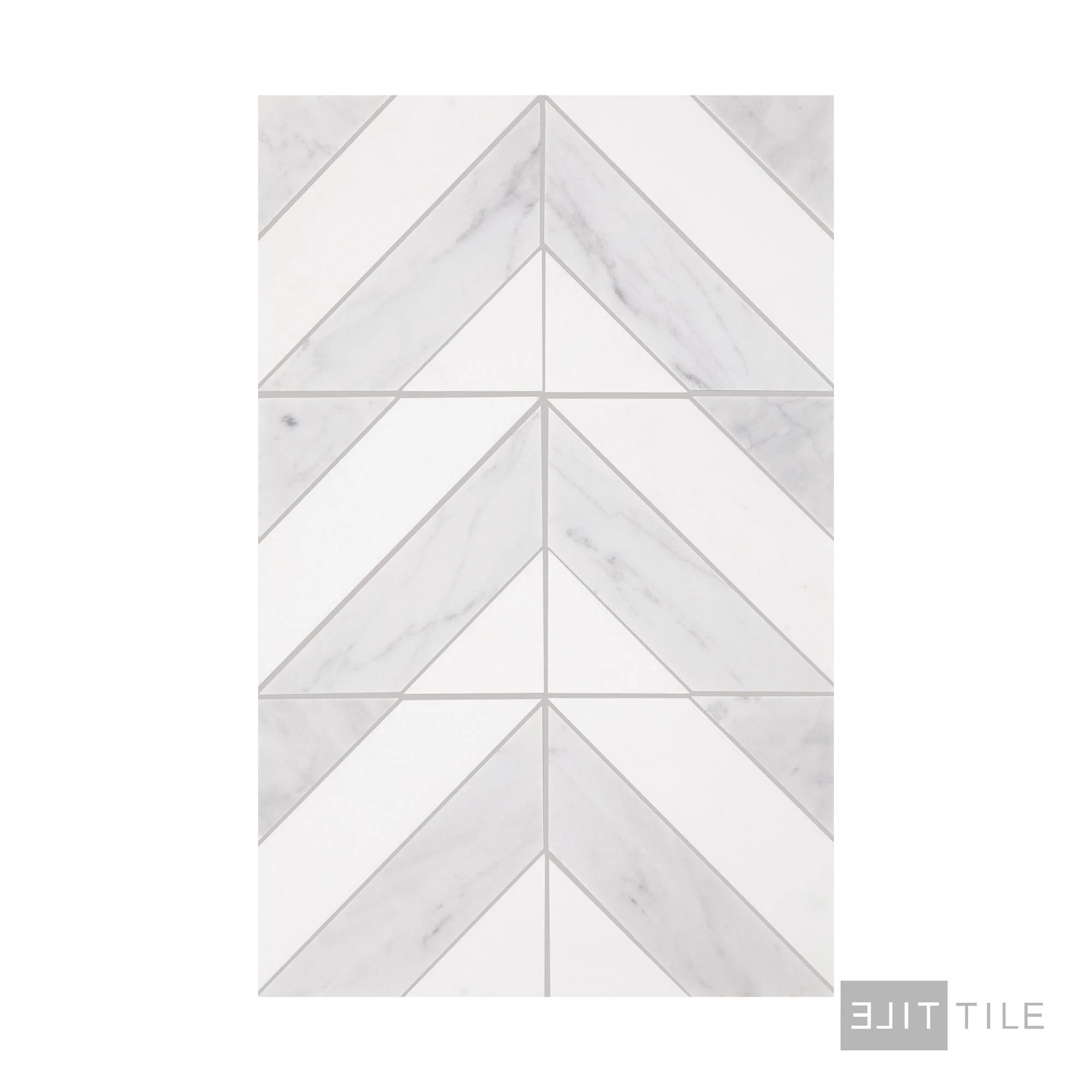 Perfit Mosaix Natural Stone Mosaic 18X12 Saran White & Thassos Honed - Image 3