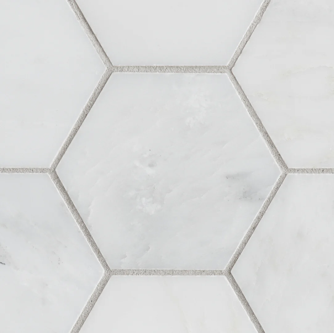 Pietra Bello 10X10 Bianco Bello Honed