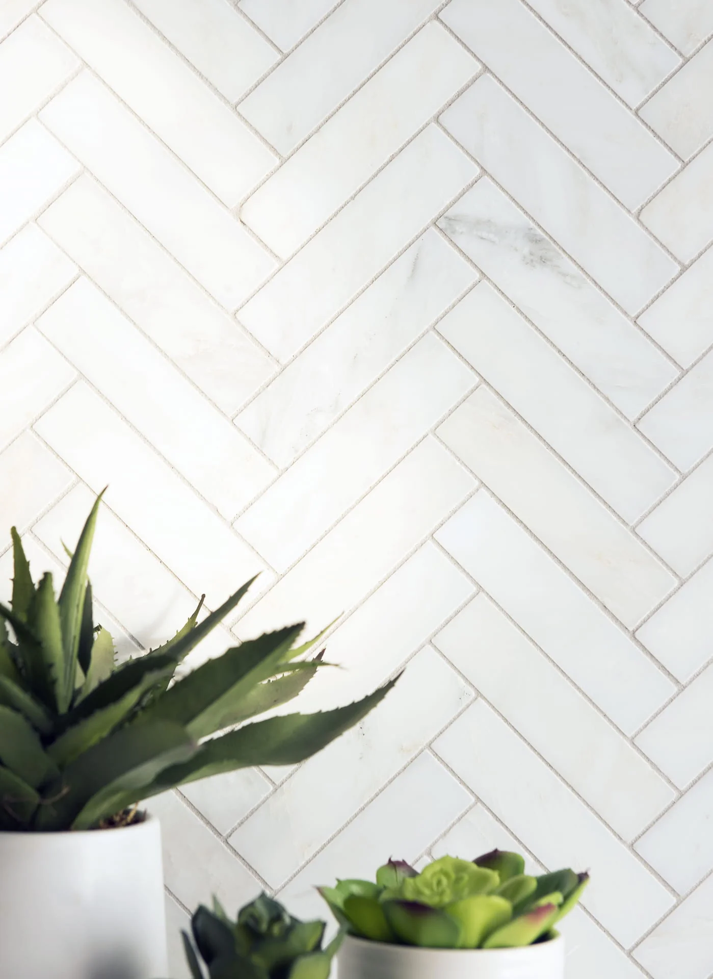 Pietra Bello Herringbone Mosaic 11-7/16X11-15/16 Bianco Bello Honed - Image 2