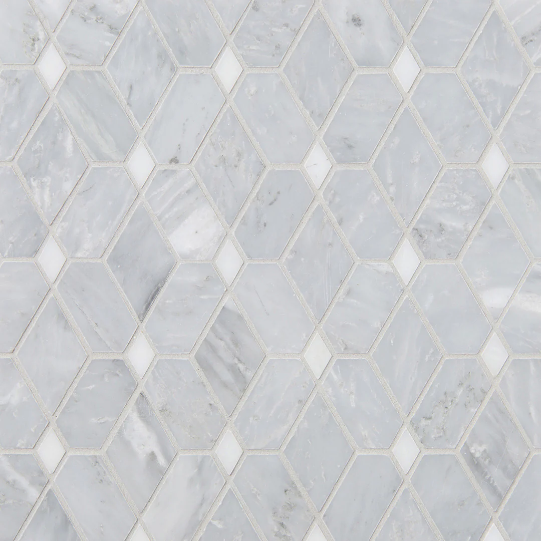 Pietra Gris Capri Mosaic 12X12 Light Grey Honed