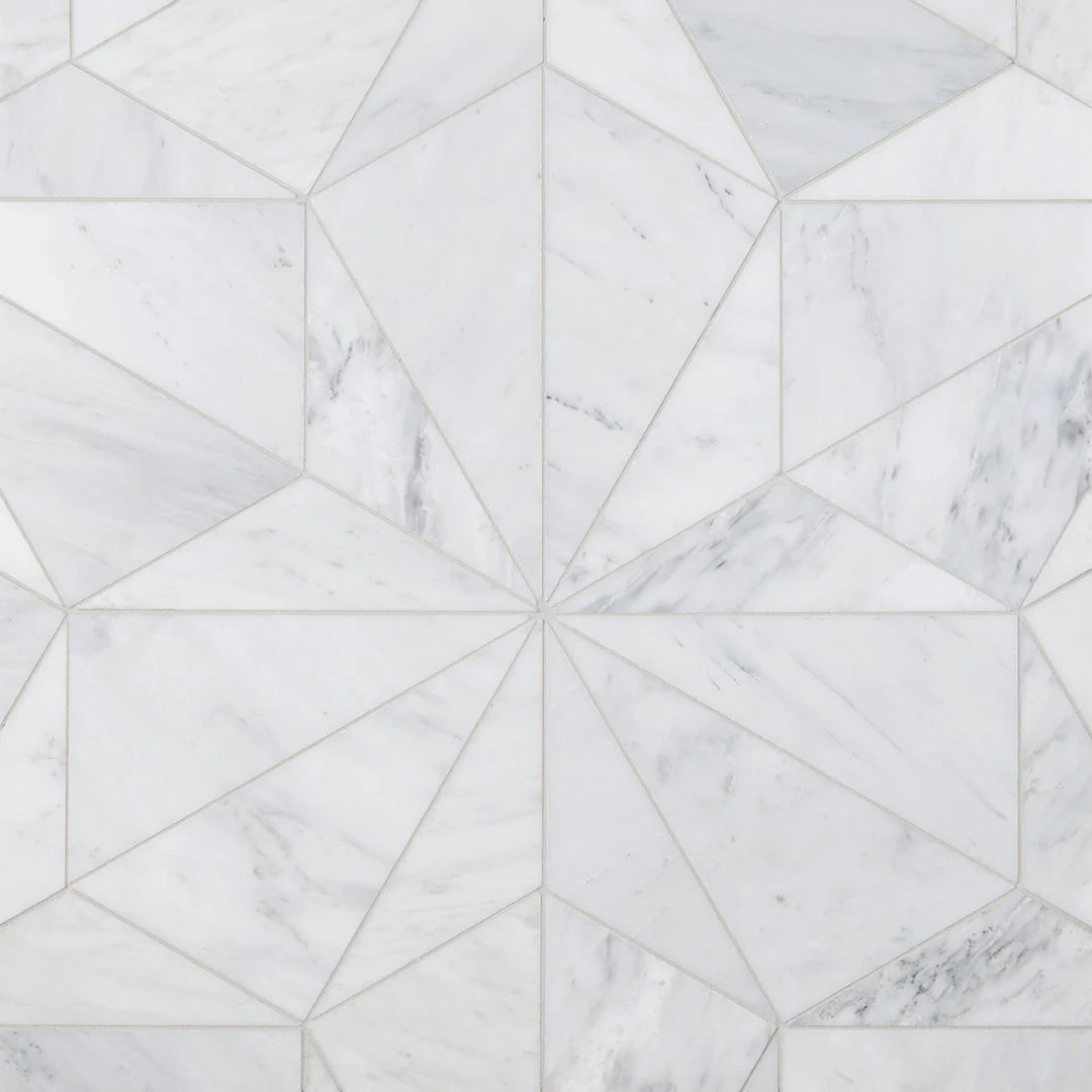 Pietra Gris Colosseum Mosaic 12X12 Light Grey Honed