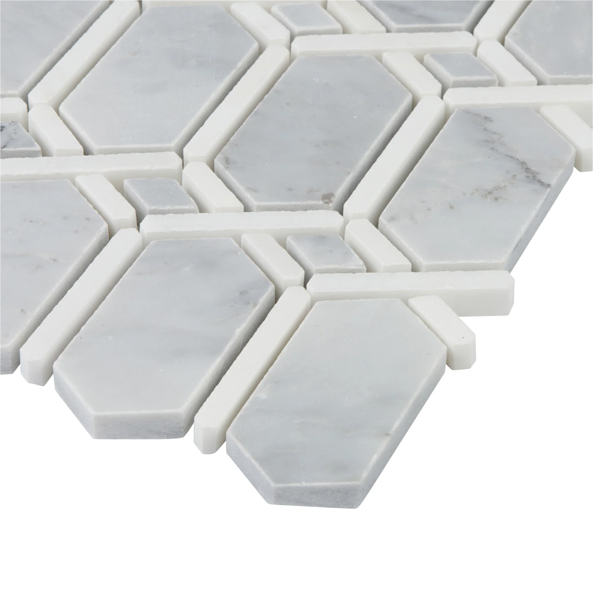 Pietra Gris Normandy Mosaic 12X12 Light Grey Honed - Image 3