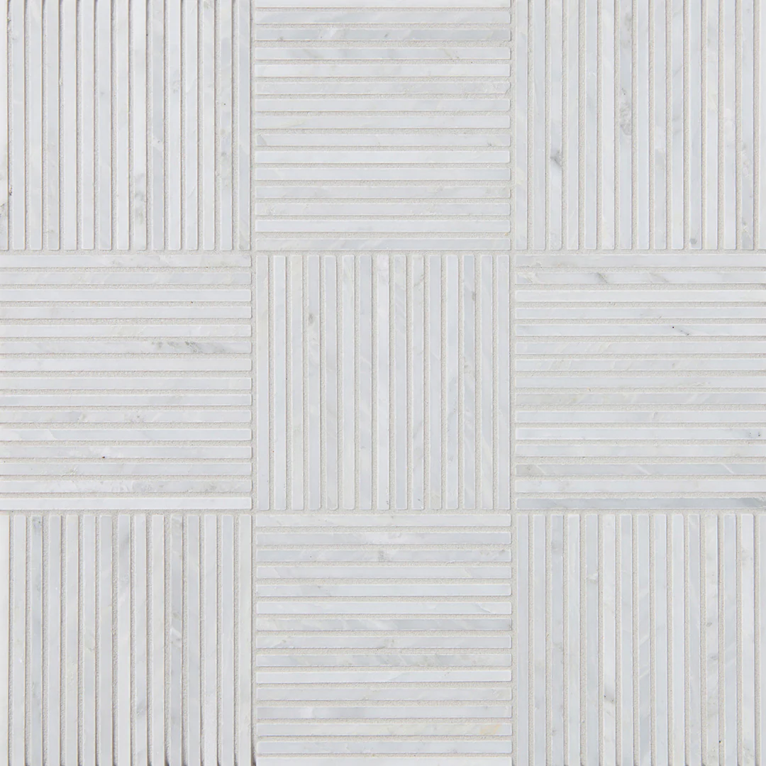 Pietra Gris Sorrento Mosaic 12X12 Light Grey Honed