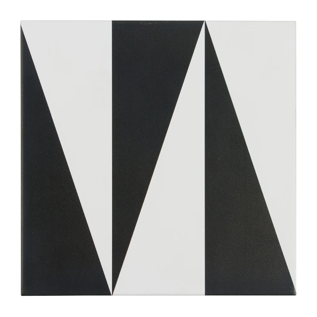Pop Culture Chess Queen Square 8X8 Black/White Matte - Image 3