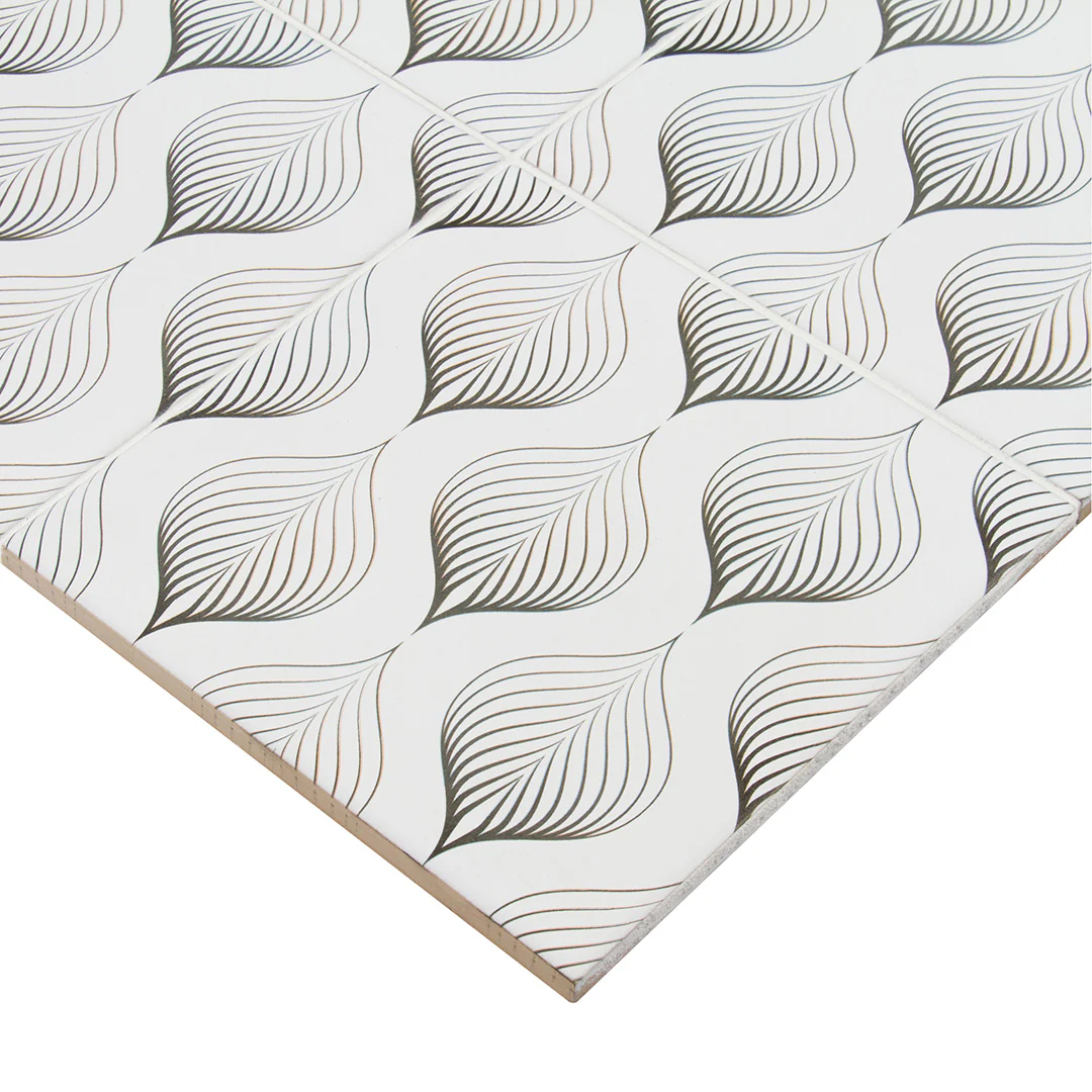 Pop Culture Feathers Square 8X8 Black/White Matte - Image 4