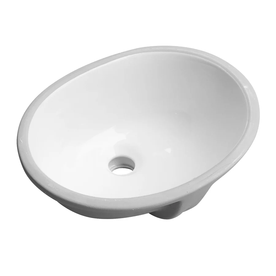 Porcelain Sink Oval Under UM1714 17X13X7.5 White 16.75X13.125