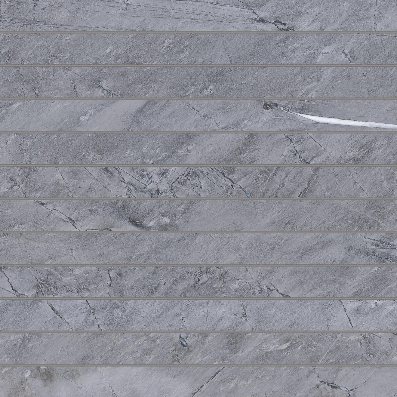 Prati 1X12 Mosaic Honed 12X12 Breccia Grey