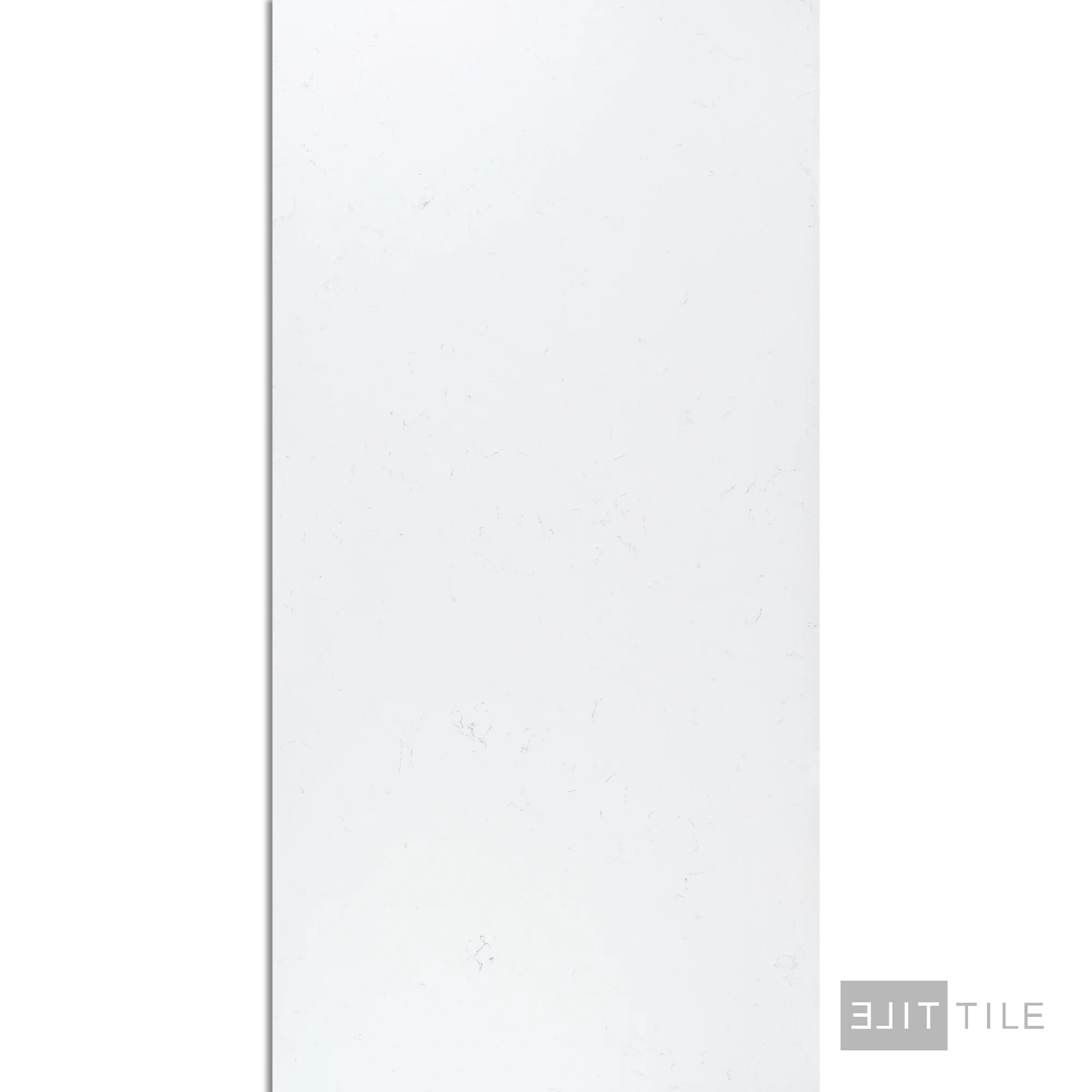 Quartz Prefab Countertop Left 9'X2' Fairy White Polished