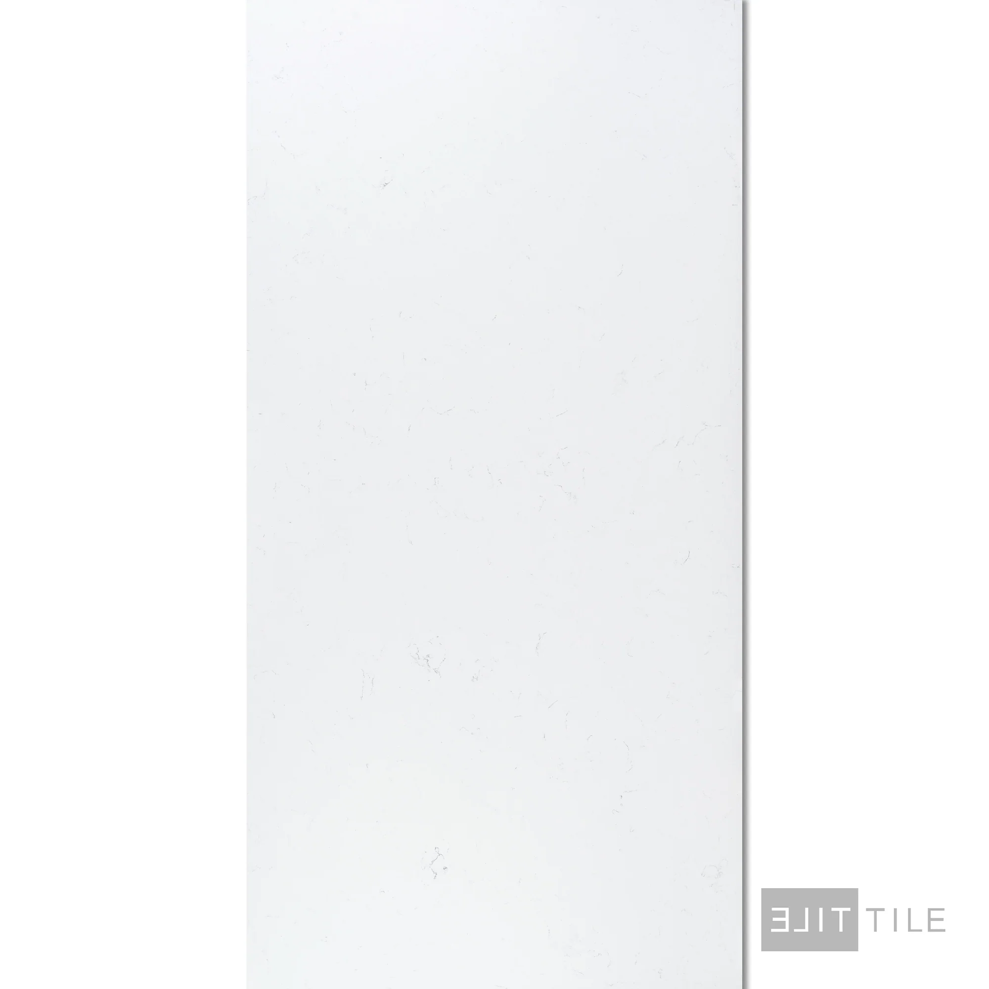 Quartz Prefab Countertop Right 9'X2' Fairy White Polished