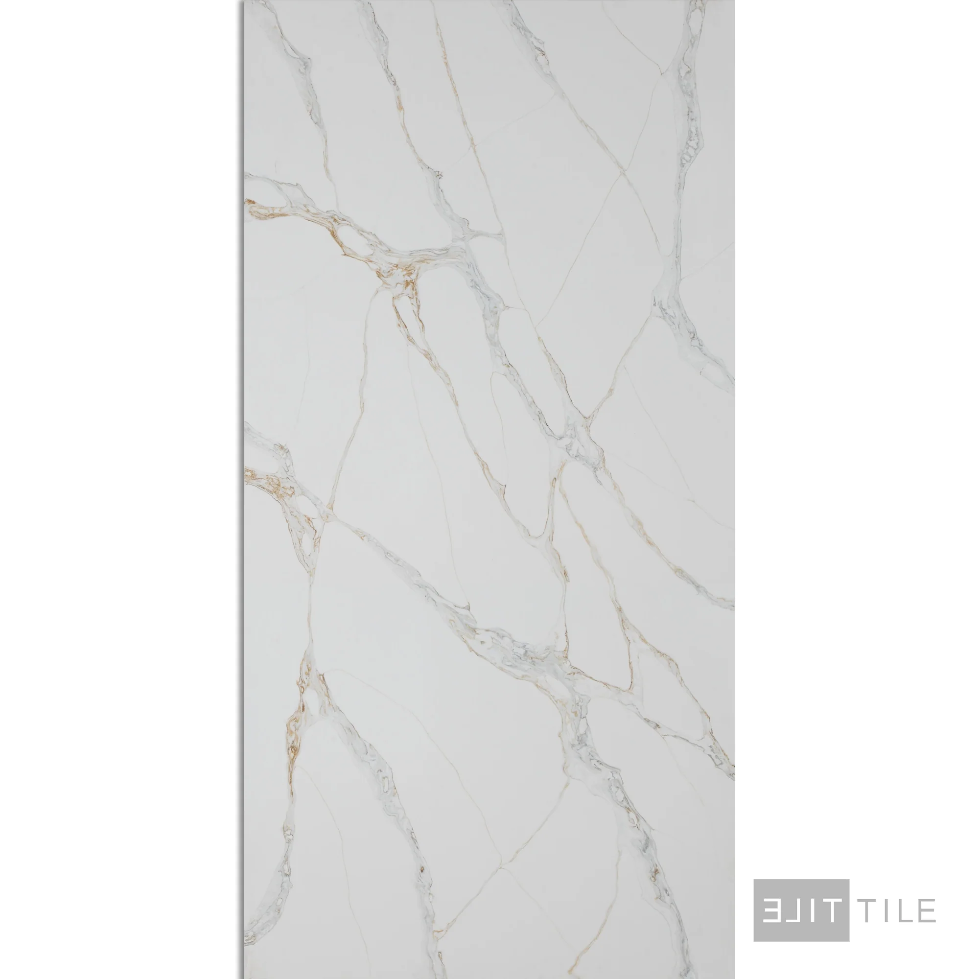 Quartz Prefab Countertop Left 9'X2' Fantasy Gold Polished
