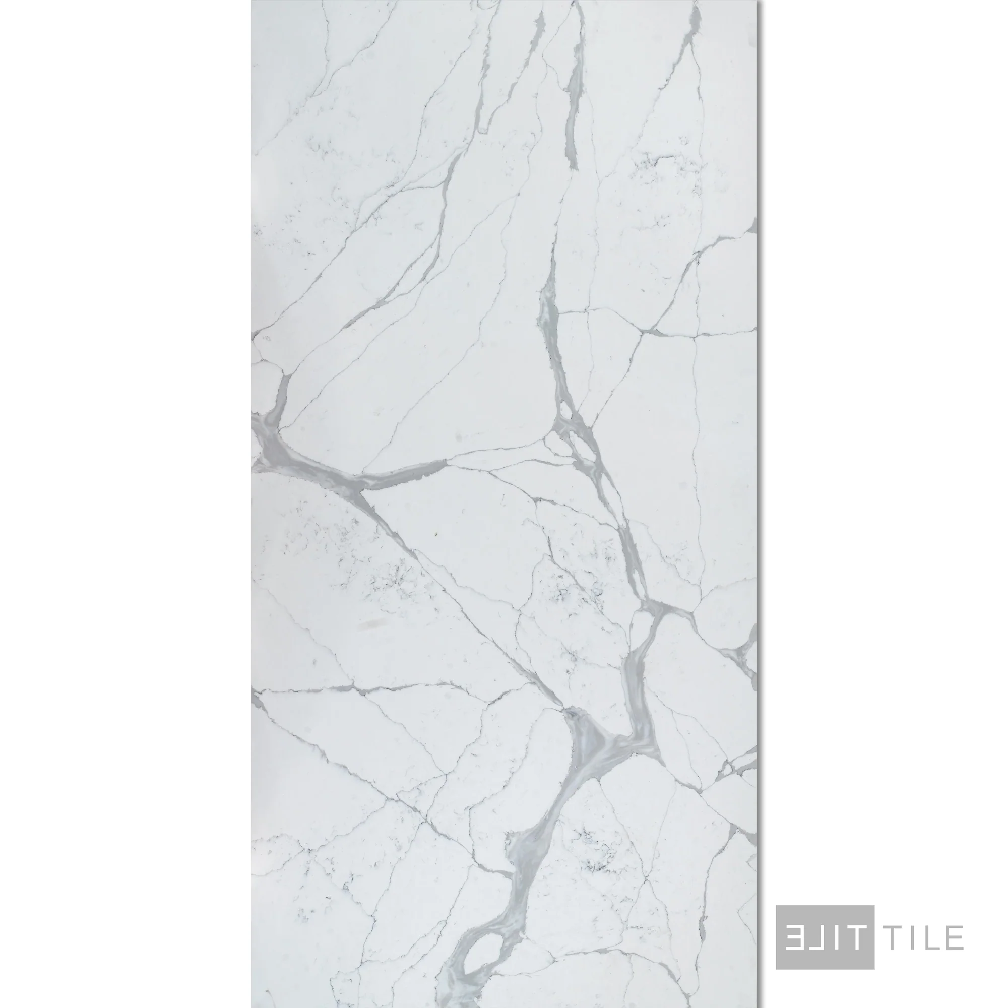 Quartz Prefab Countertop Right 9'X2' Luxe Calacatta Polished