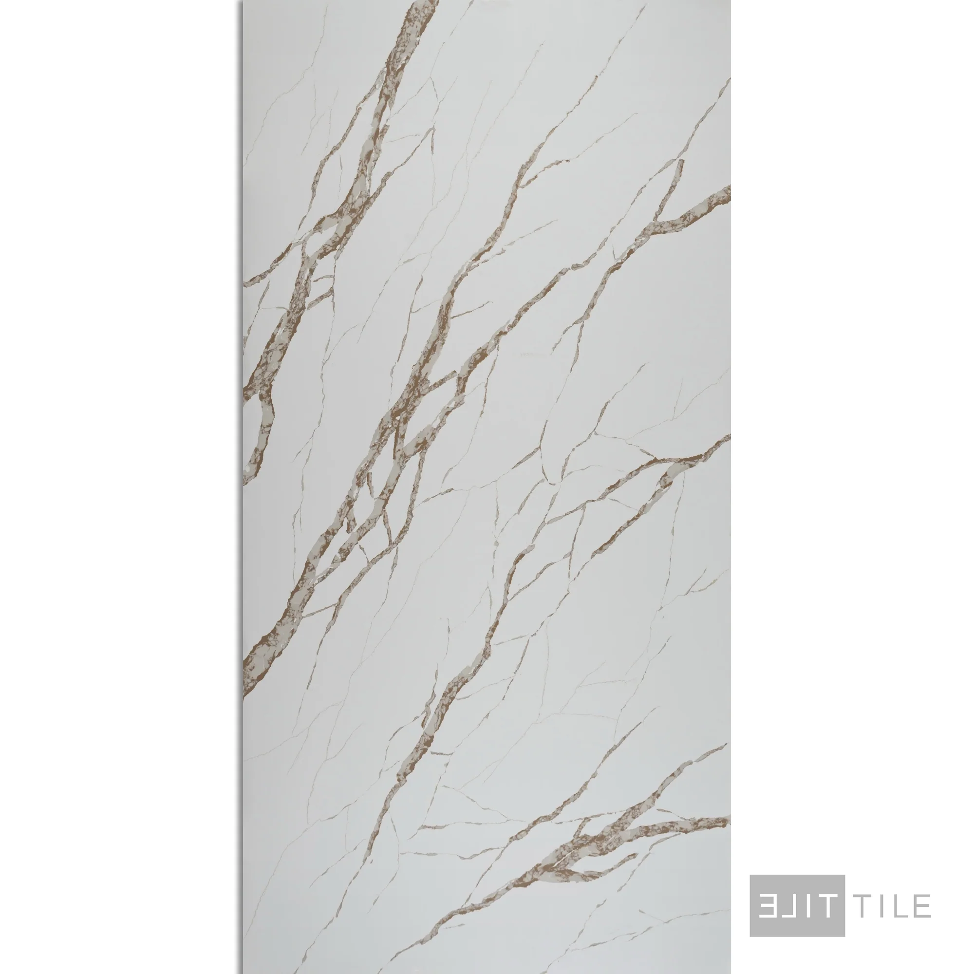 Quartz Prefab Countertop Left 9'X2' Sahara Gold Polished