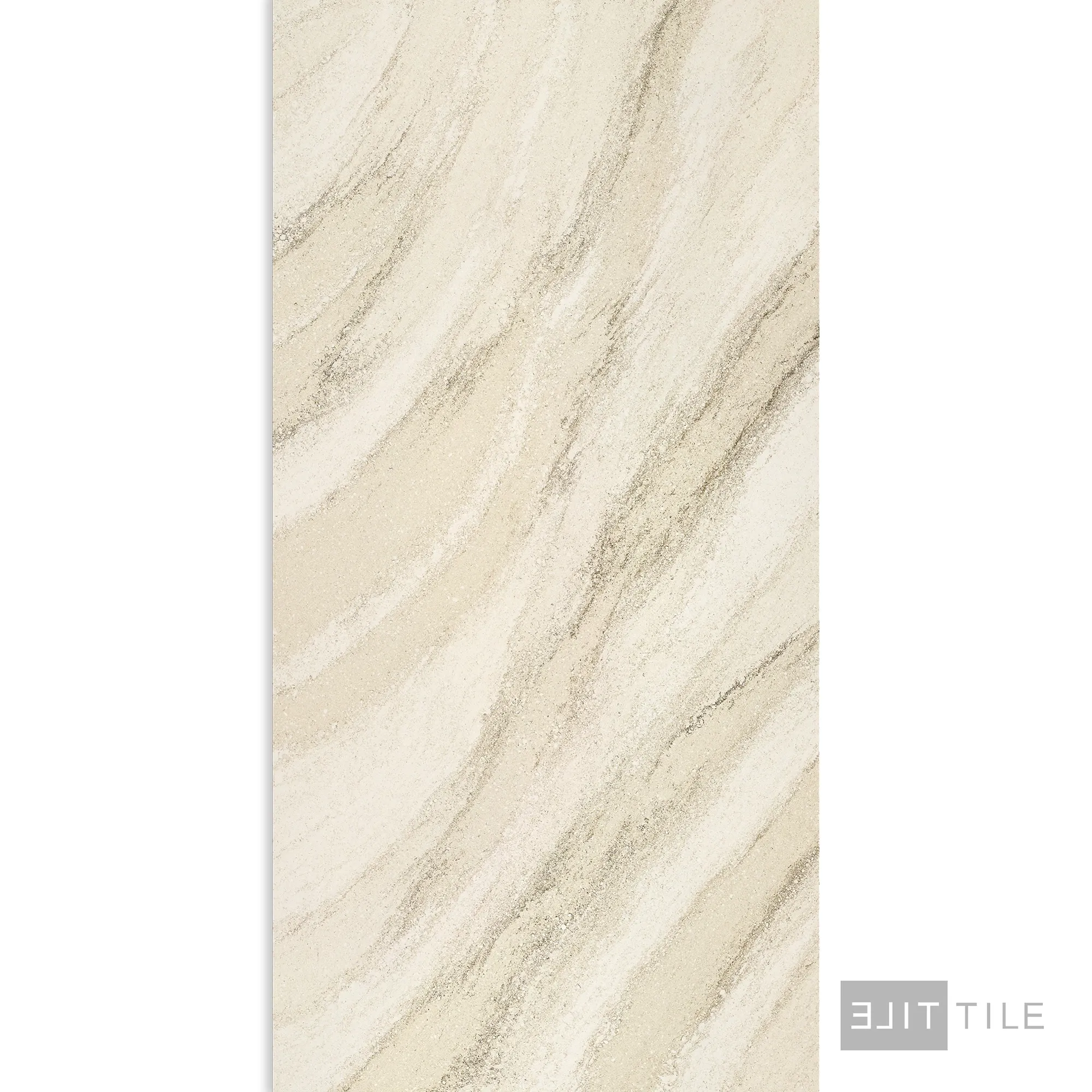 Quartz Prefab Countertop Left 9'X'2' Travertine Gold Polished