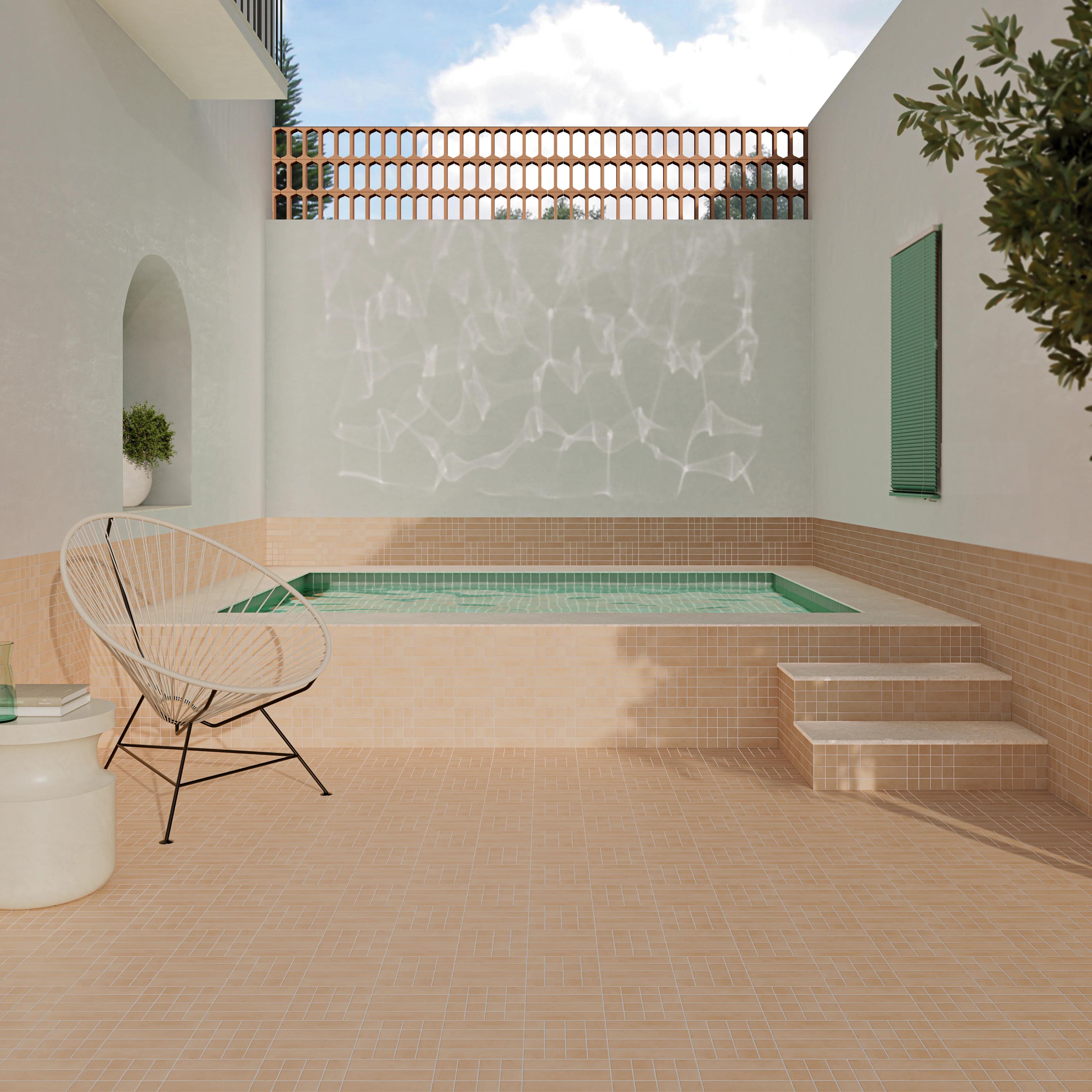 Raster Grid S Matte 6X6 Clay - Image 2