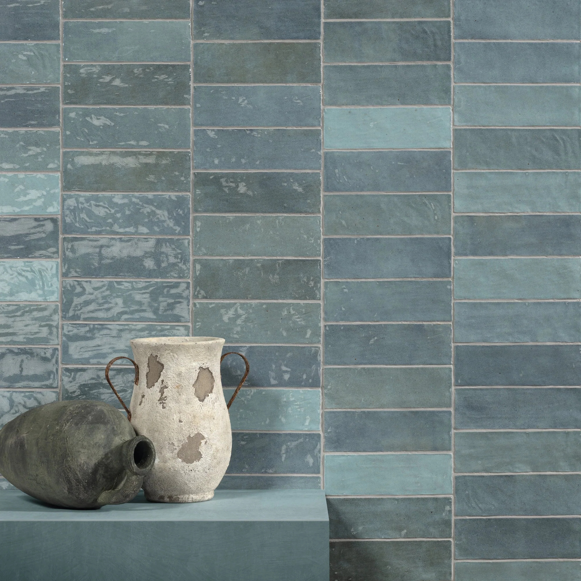 Riad Wall Tile 2.6X7.9 Aqua Glossy - Image 2