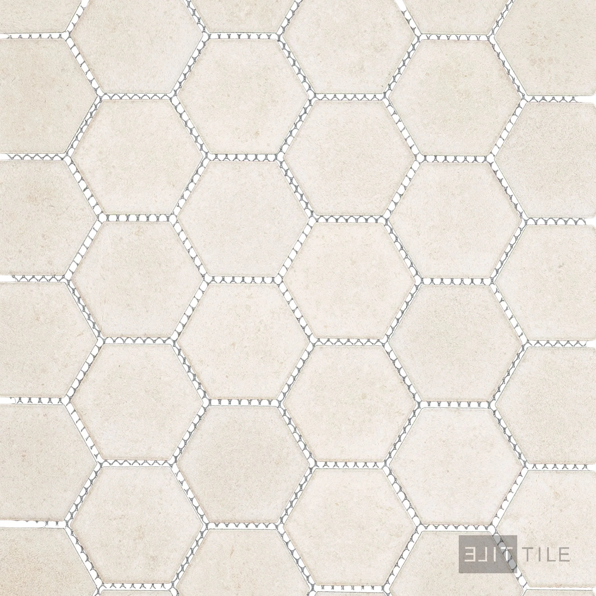 Richmond 2X2 Hexagon Mosaic 12X12 Ivory Matte