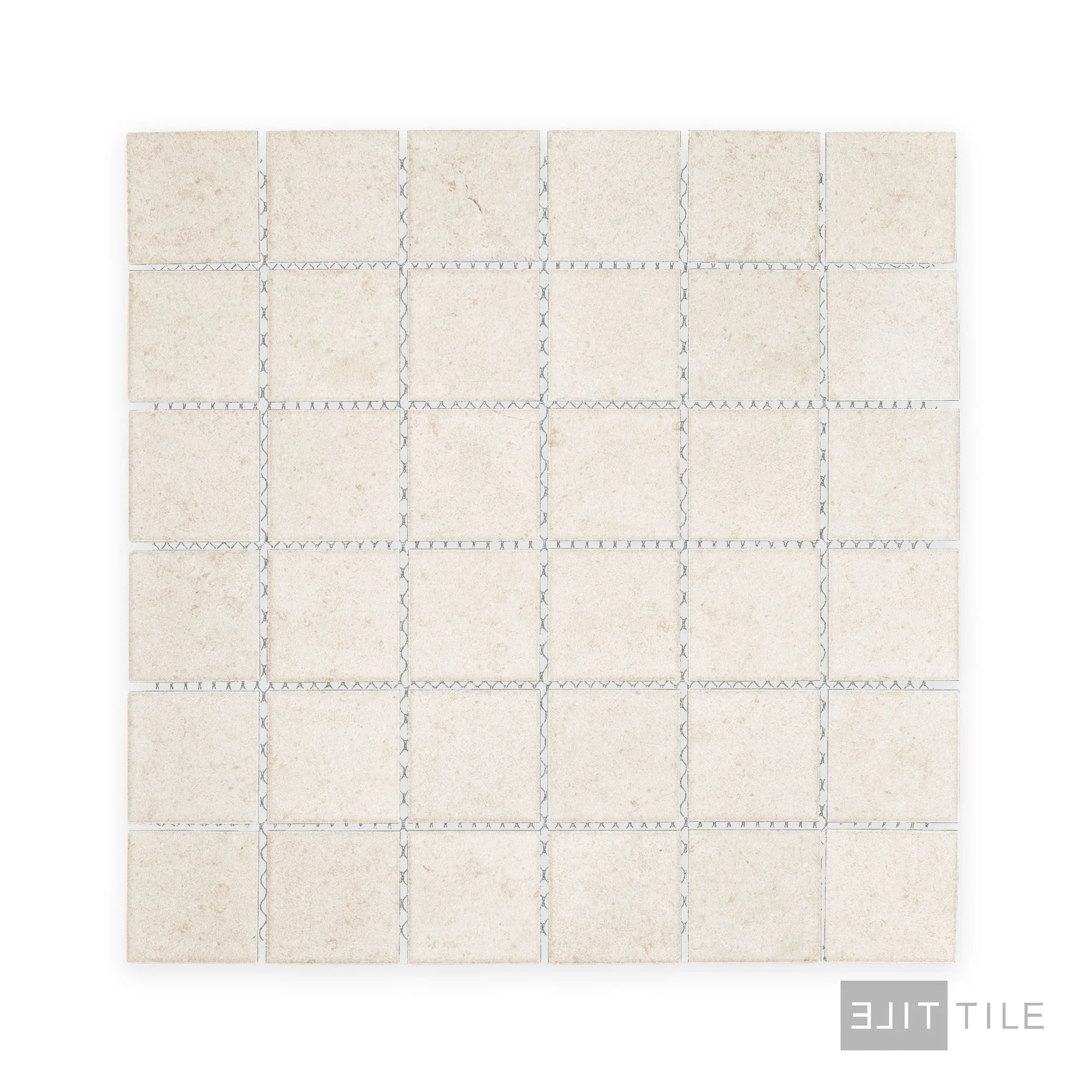 Richmond 2X2 Square Mosaic 12X12 Ivory Matte - Image 2