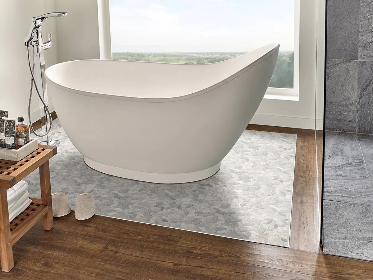 Rio Lago Pebble Mosaic Pattern Truffle - Image 2