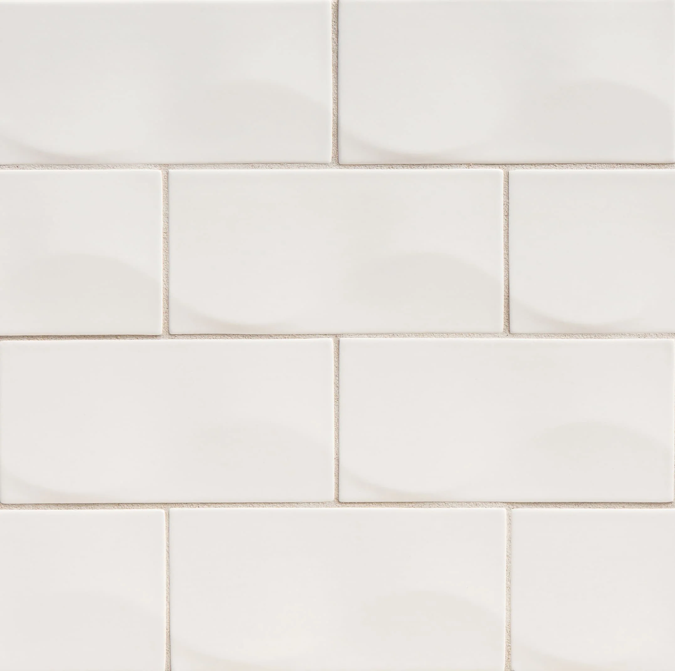 Robert A.M. Stern Collection Wave Rectangle 3X6 Snow Matte