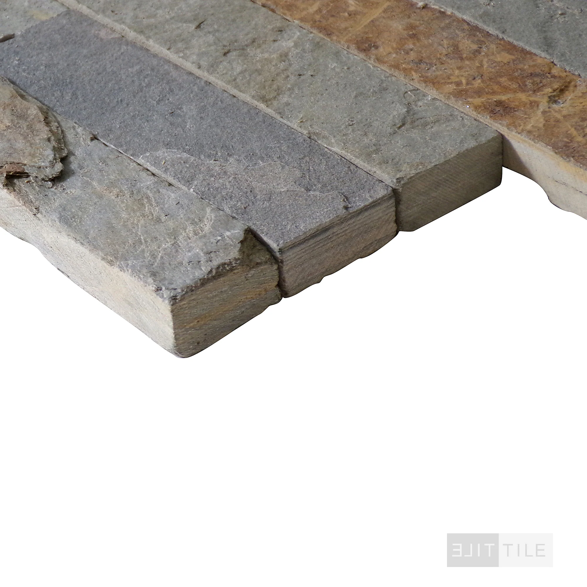 Rockmount Slate Stacked Stone Panel 6X24 Gold Rush Splitface - Image 4