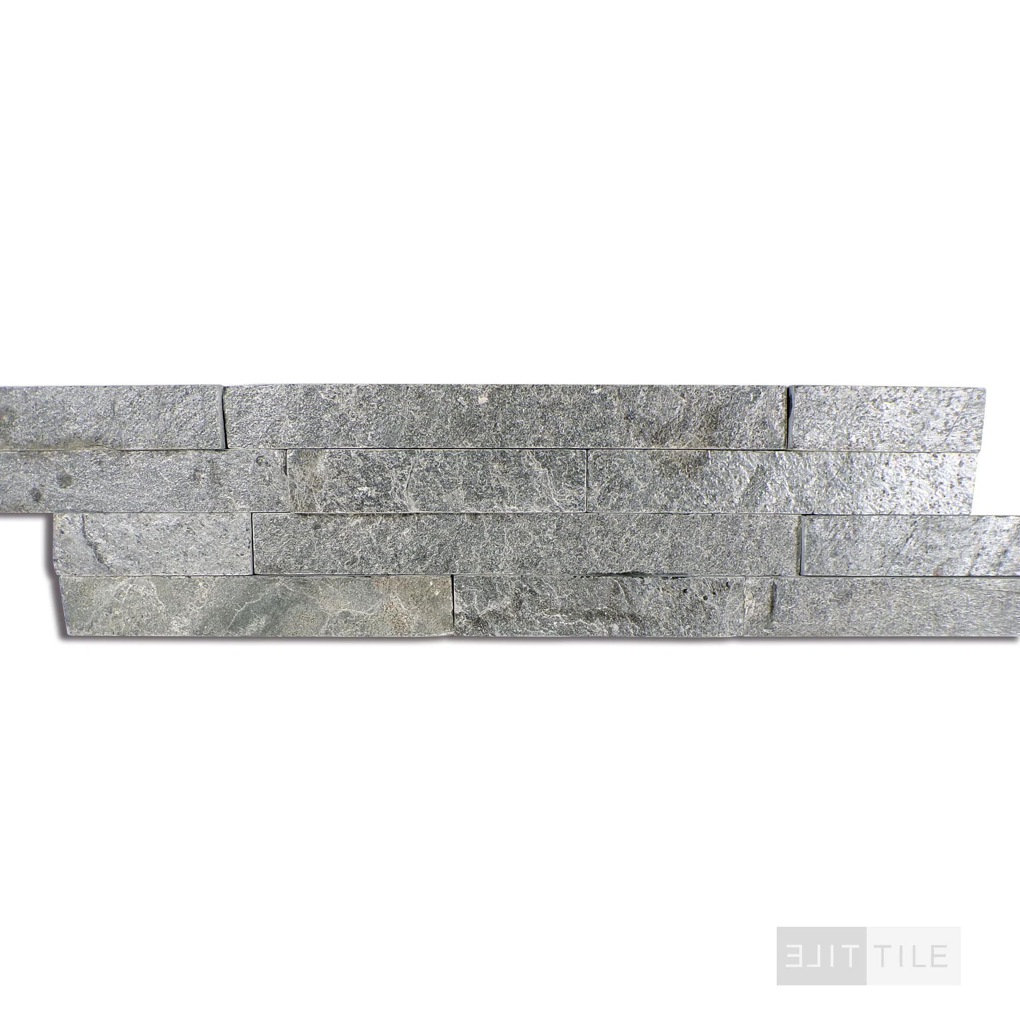 Rockmount Quartzite Stacked Stone Panel 6X24 Sage Green Splitface - Image 3