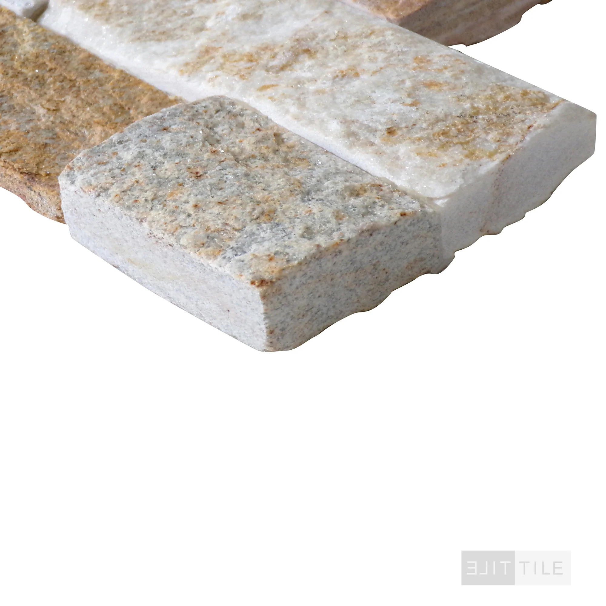 Rockmount Quartzite Stacked Stone Panel 6X24 Sparkling Autumn Splitface - Image 4