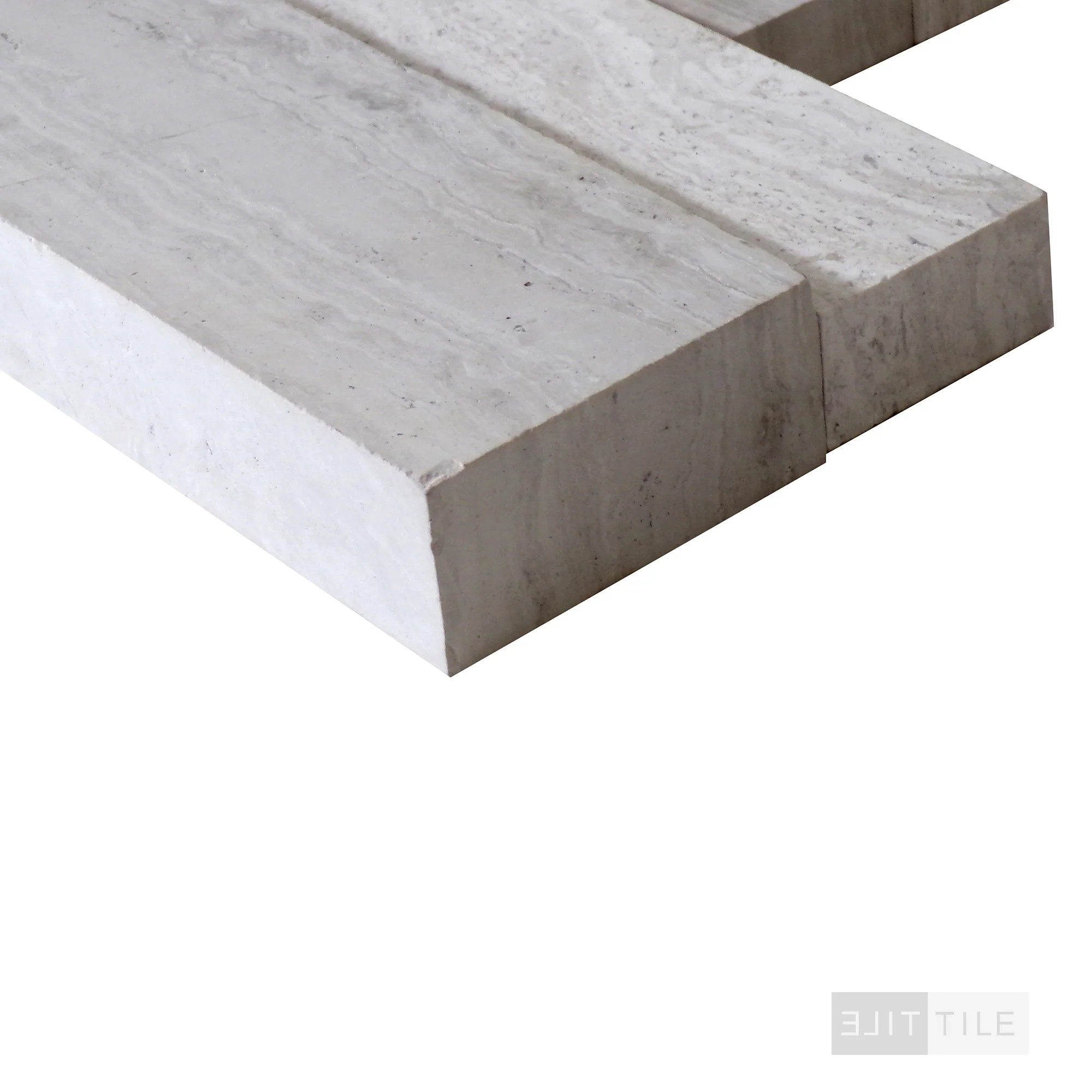 Rockmount Marble Stacked Stone Panel 6X24 White Oak (3D) Honed - Image 4