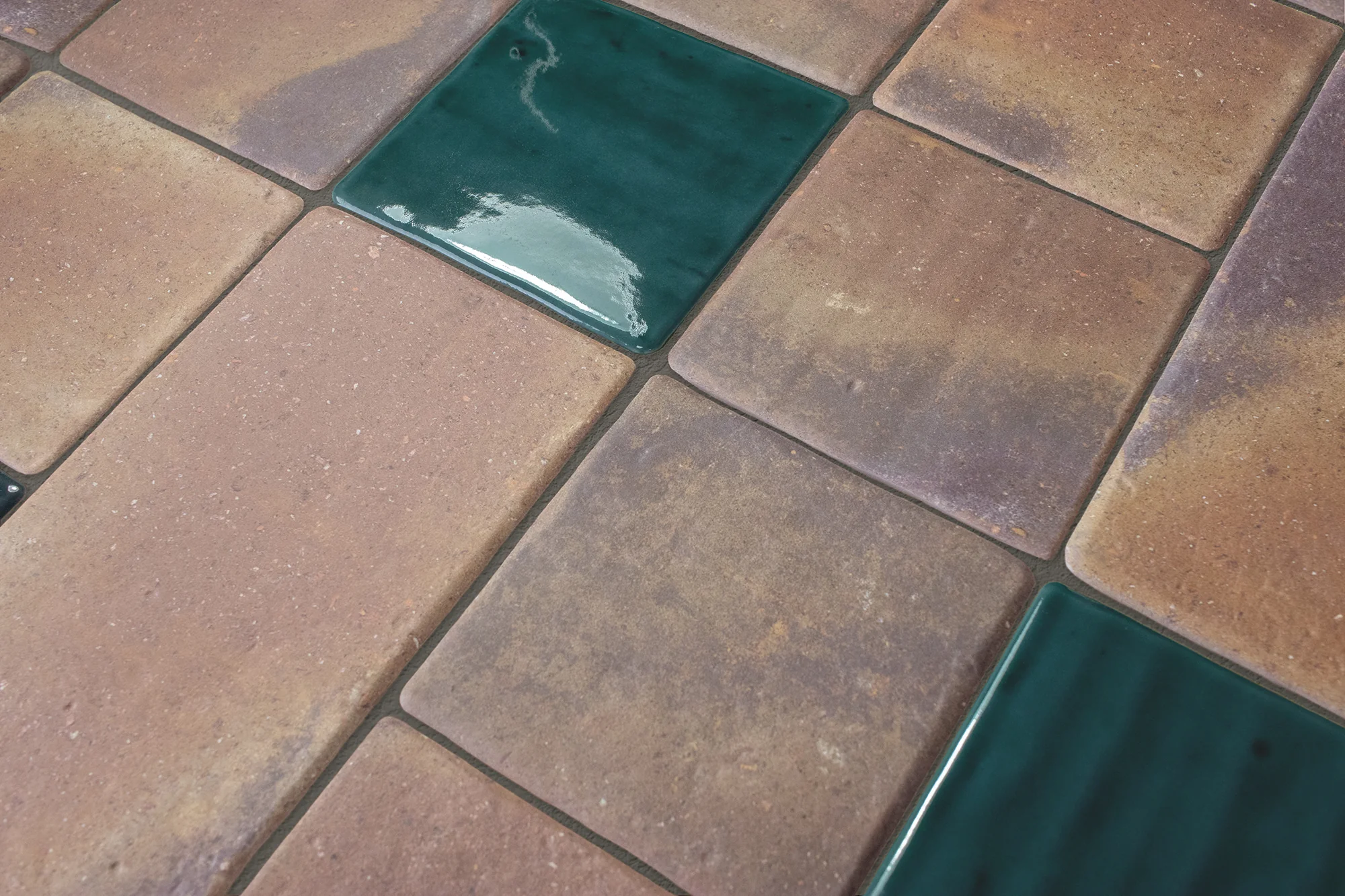 Roots Glossy 4.3X4.3 Teal - Image 2