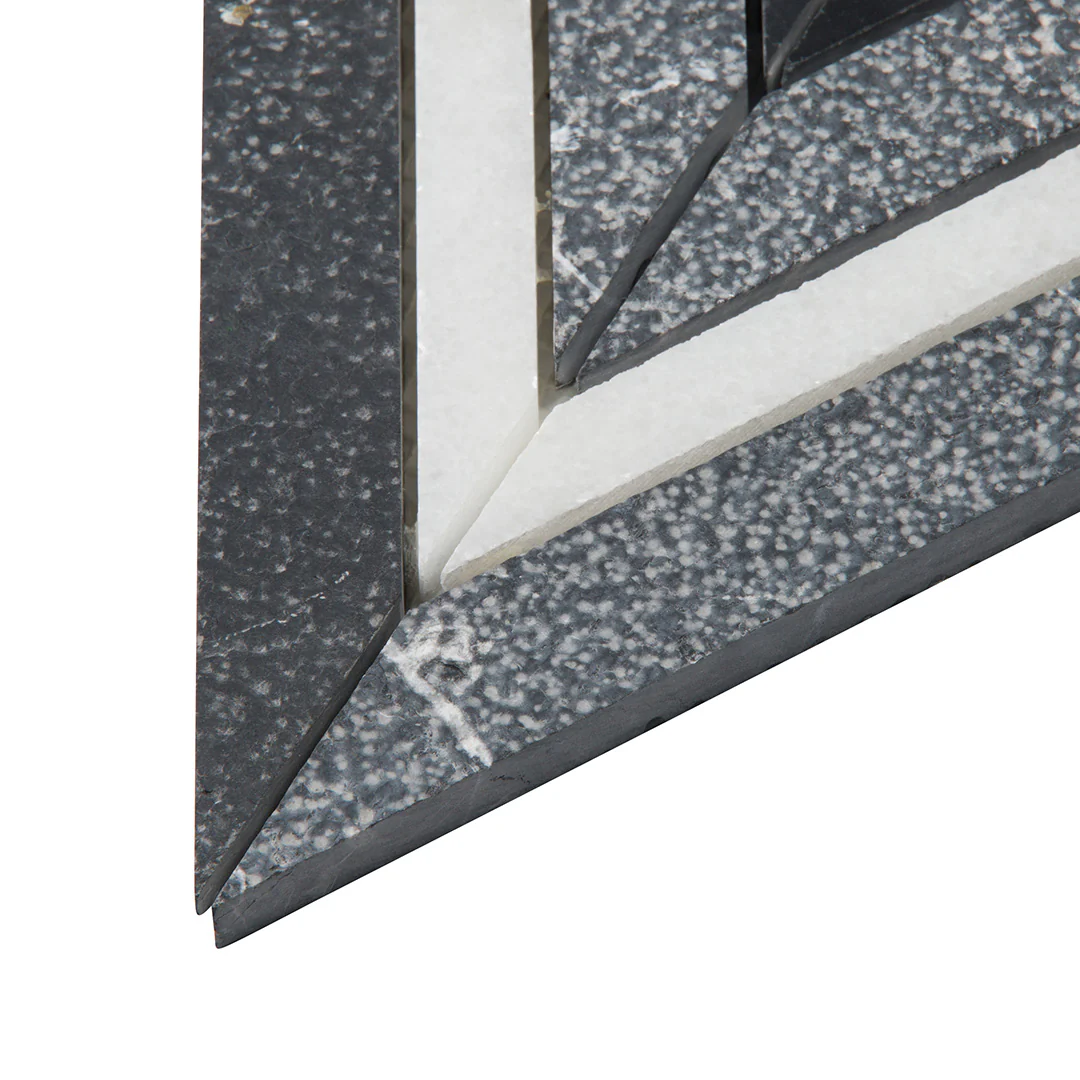 Shift Solitaire Mosaic 12X12 Charcoal/White Textured - Image 3