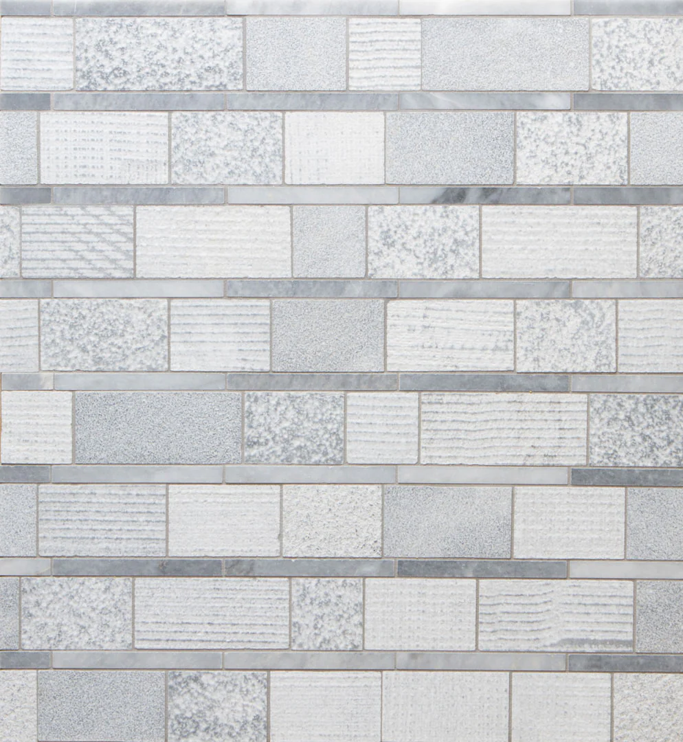 Shift Mosaic 13-1/8X12-1/8 Grey Textured
