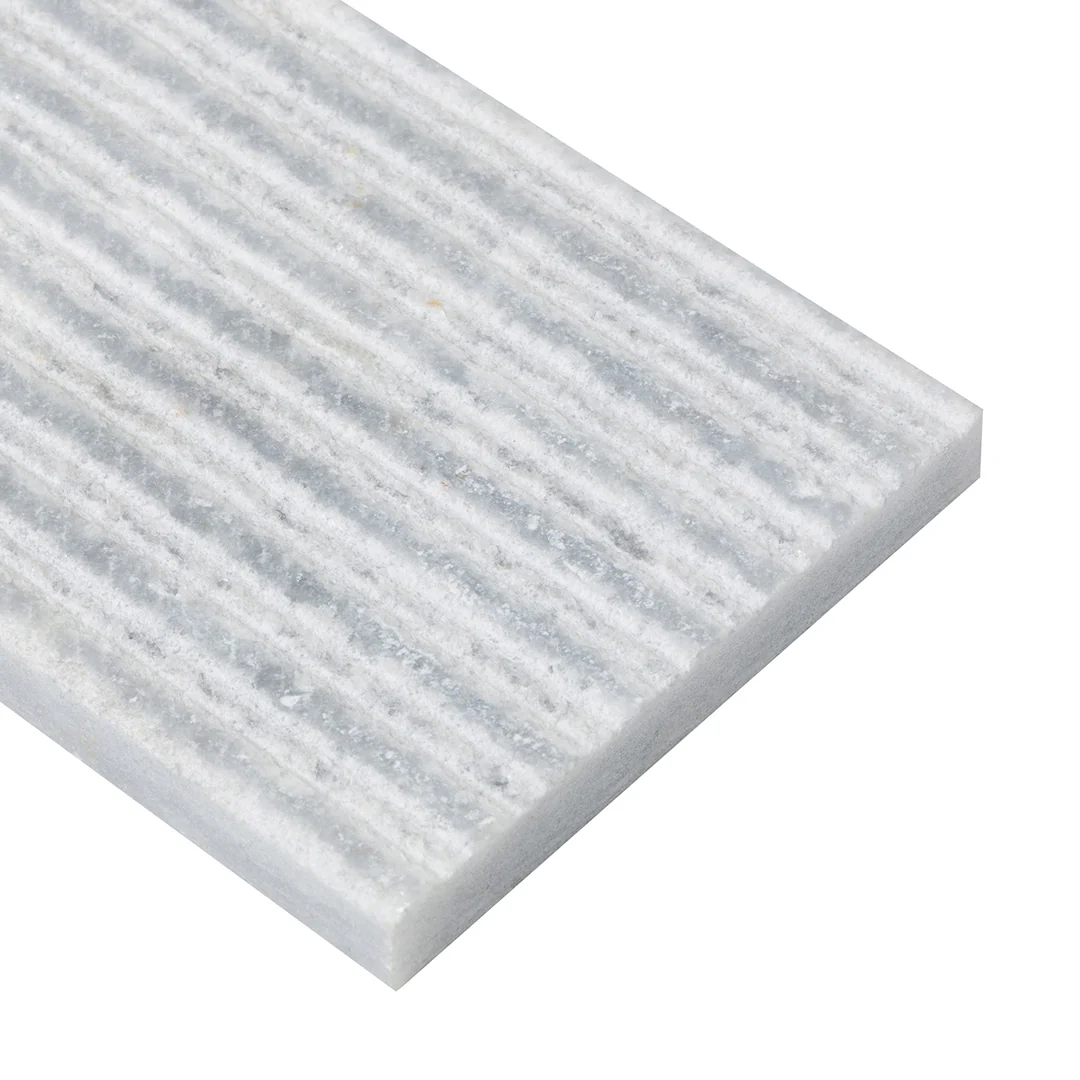 Shift Rake Rectangle Mosaic 3X8 Grey Textured - Image 3