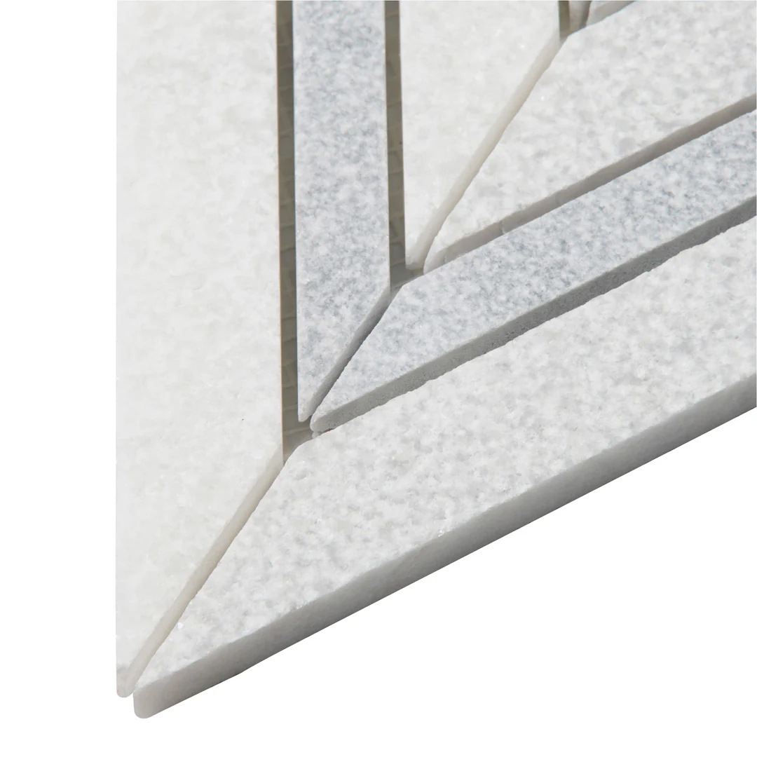 Shift Solitaire Mosaic 12X12 White/Grey Textured - Image 4