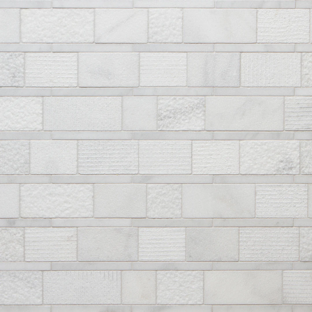 Shift Mosaic 13-1/8X12-1/8 White Textured