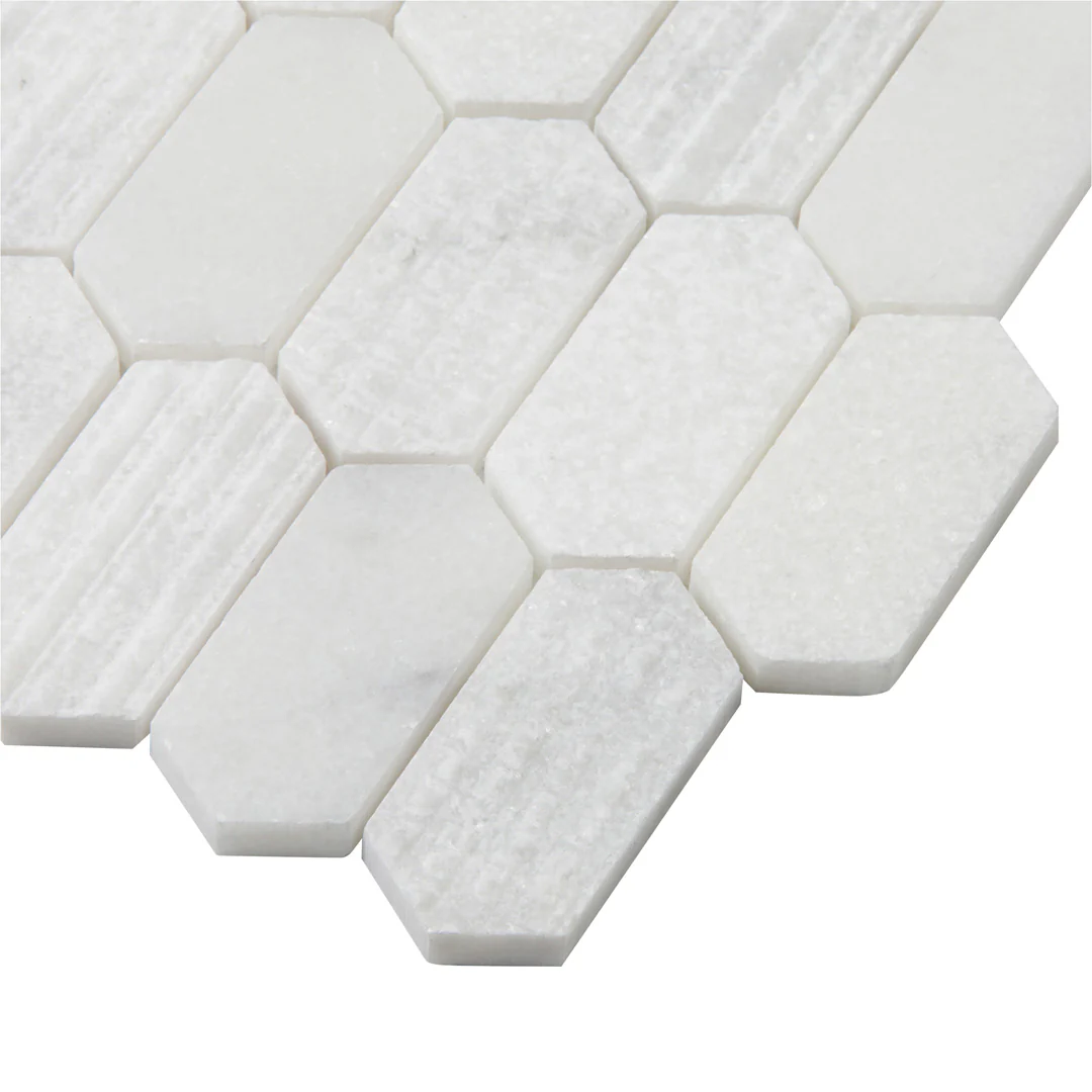 Shift Picket Mosaic 13X13 White Textured - Image 3